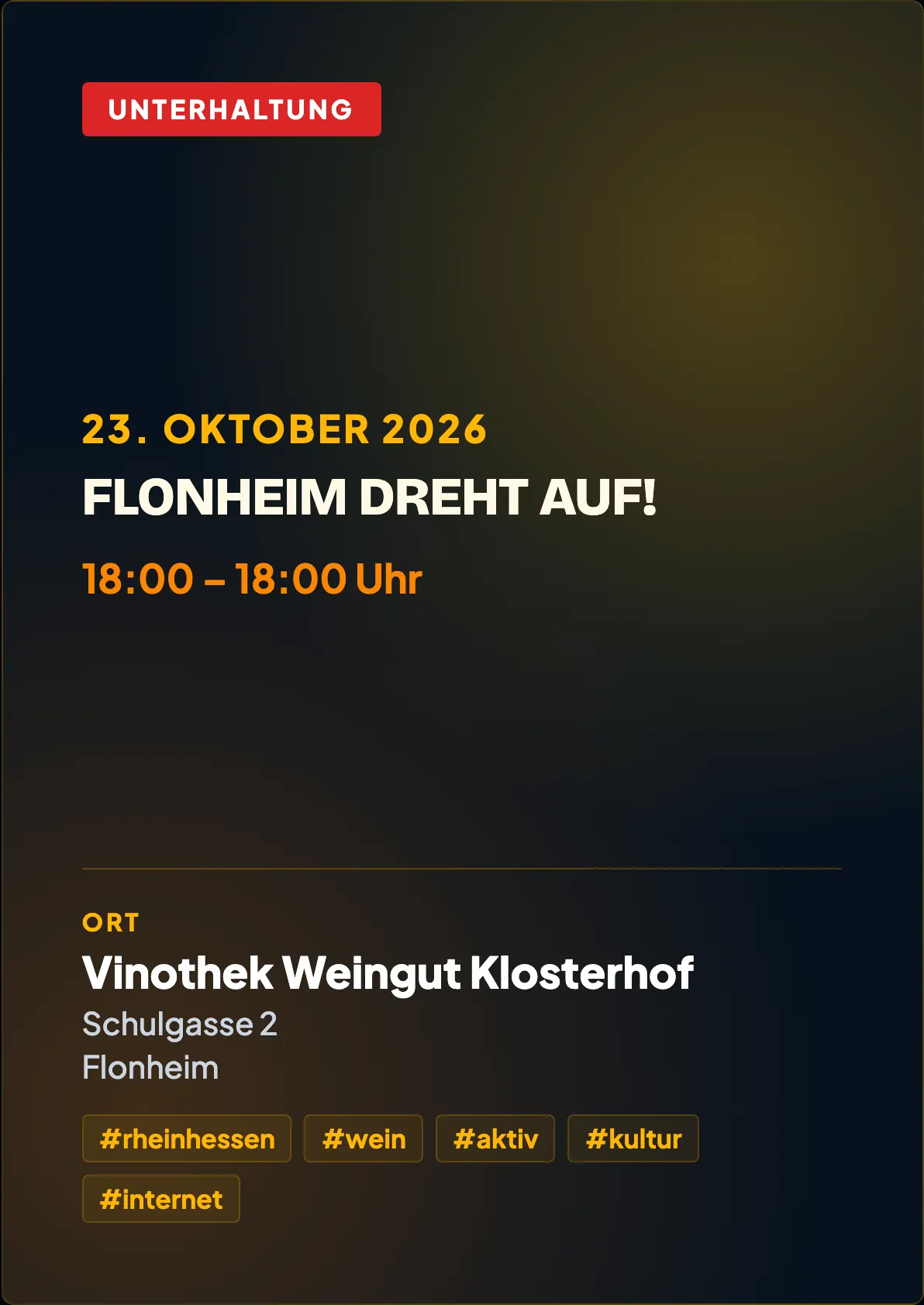 Veranstaltungsflyer