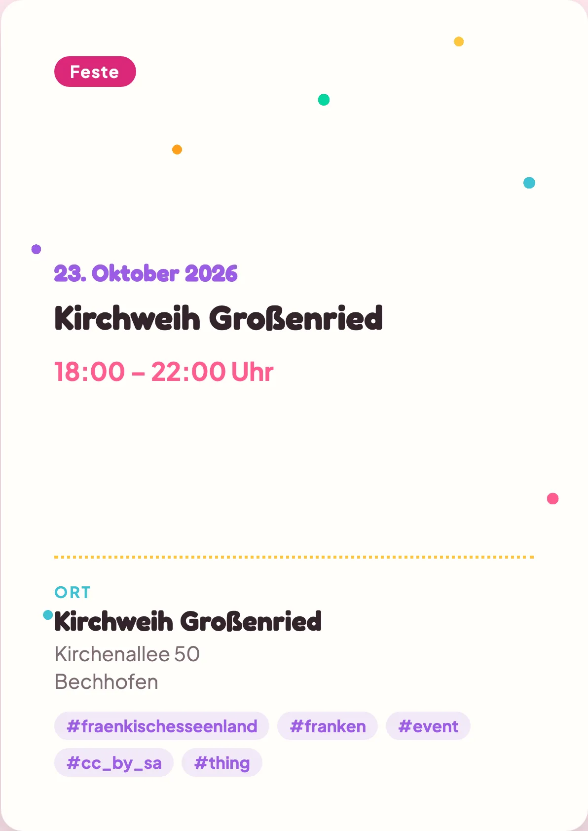 Veranstaltungsflyer