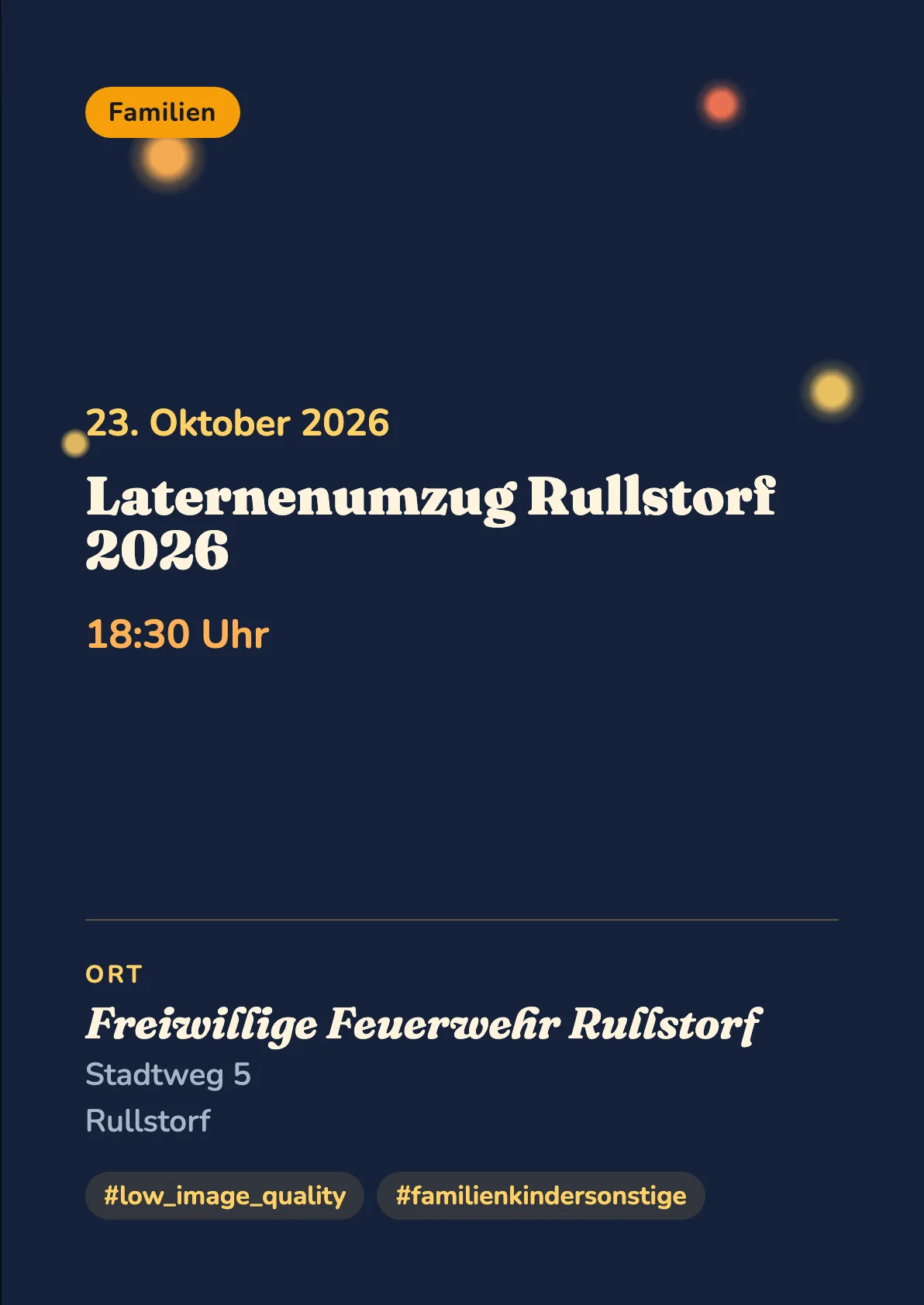Veranstaltungsflyer