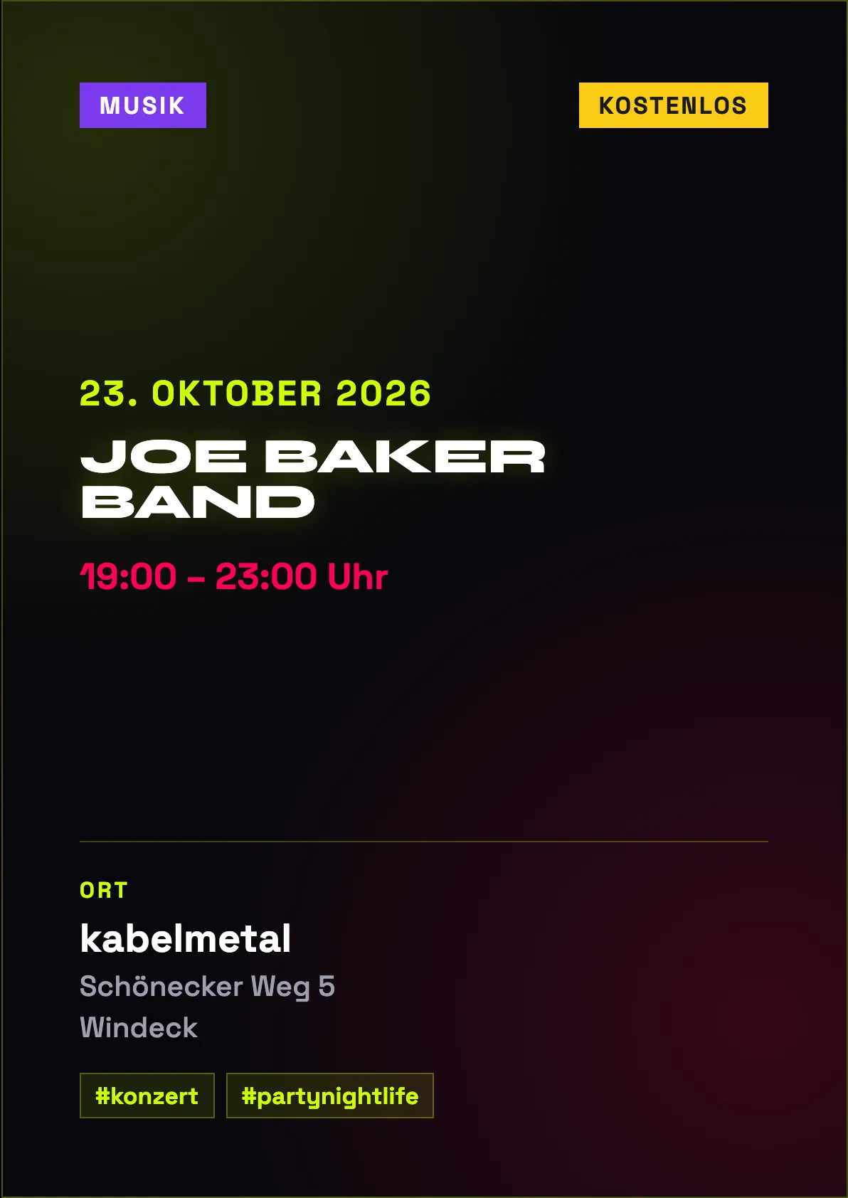 Veranstaltungsflyer