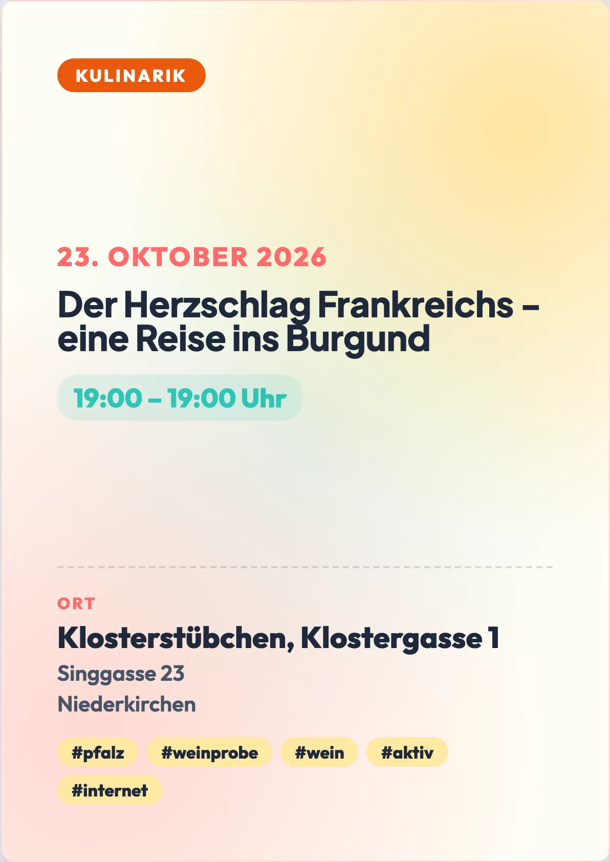 Veranstaltungsflyer