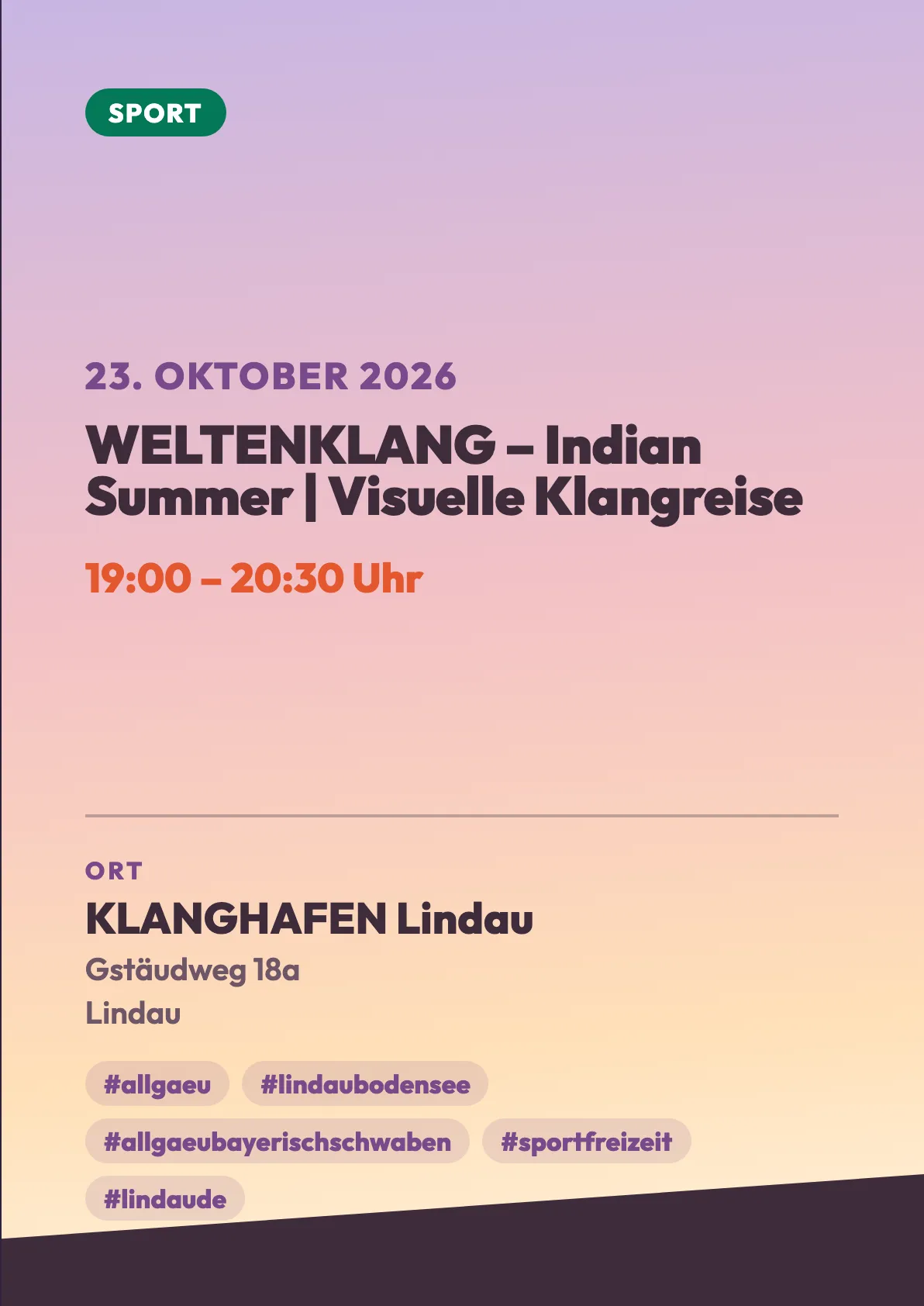Veranstaltungsflyer