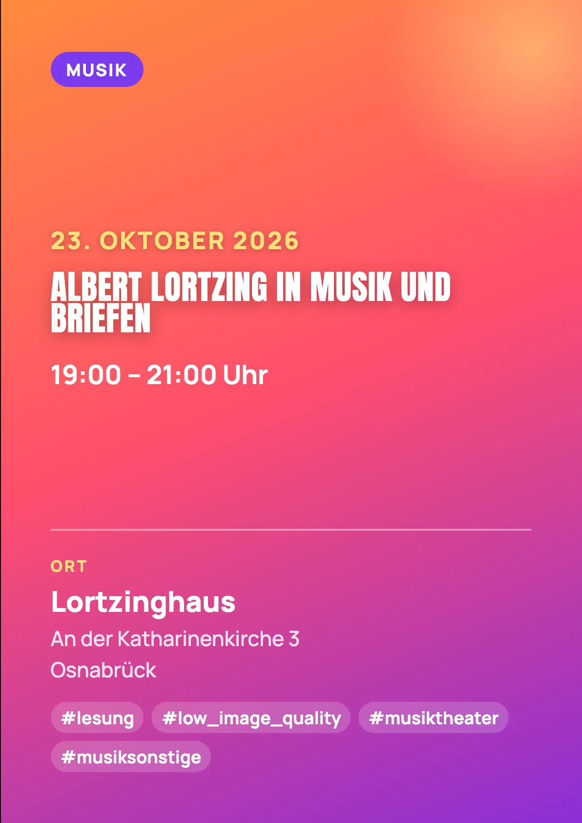 Veranstaltungsflyer
