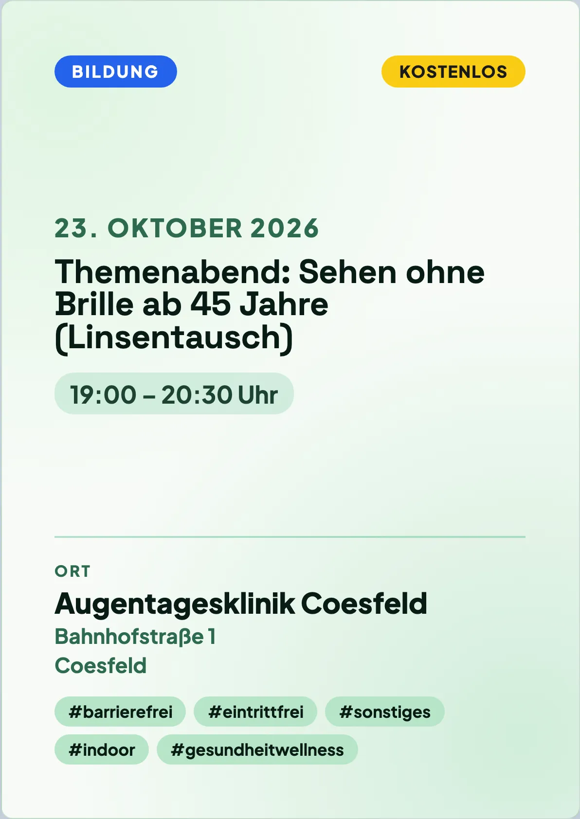 Veranstaltungsflyer