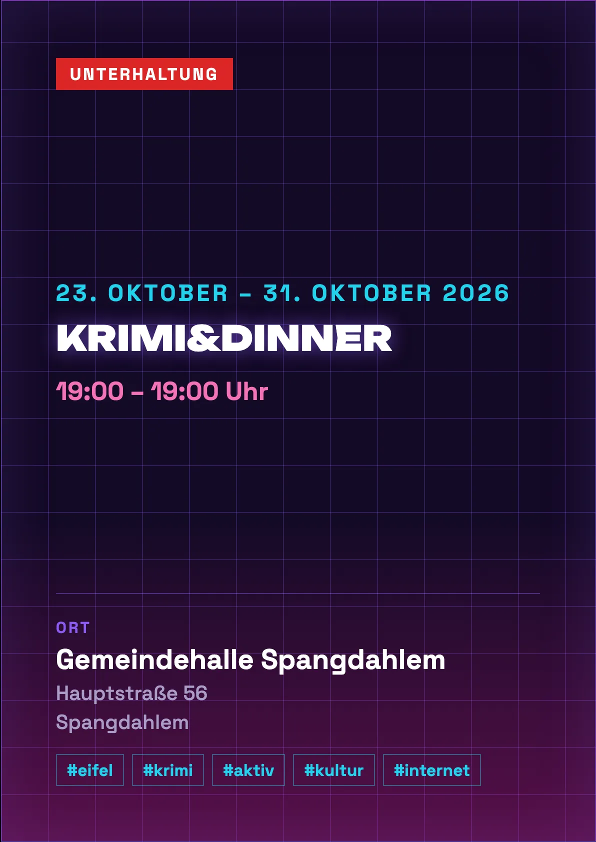 Veranstaltungsflyer