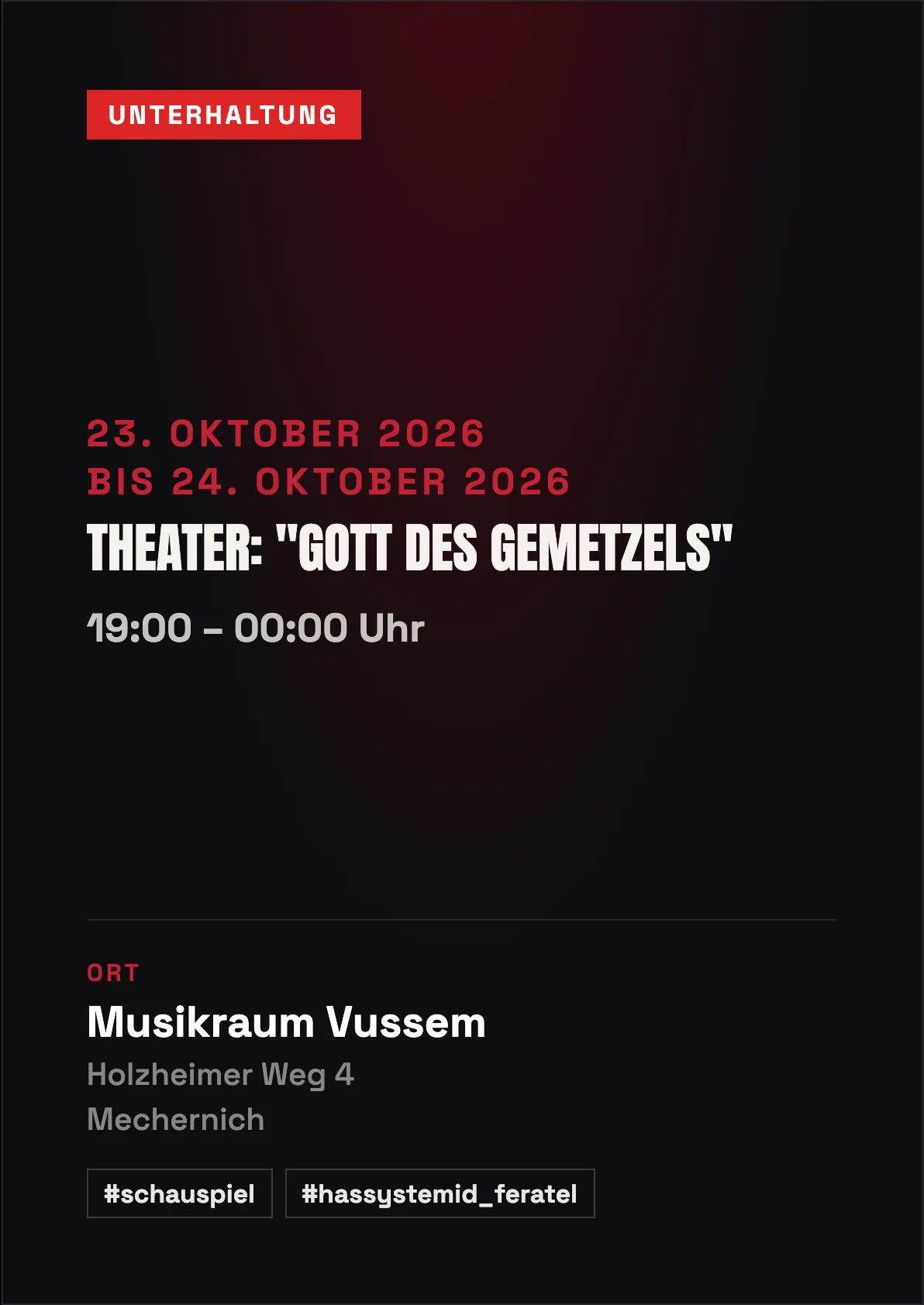 Veranstaltungsflyer
