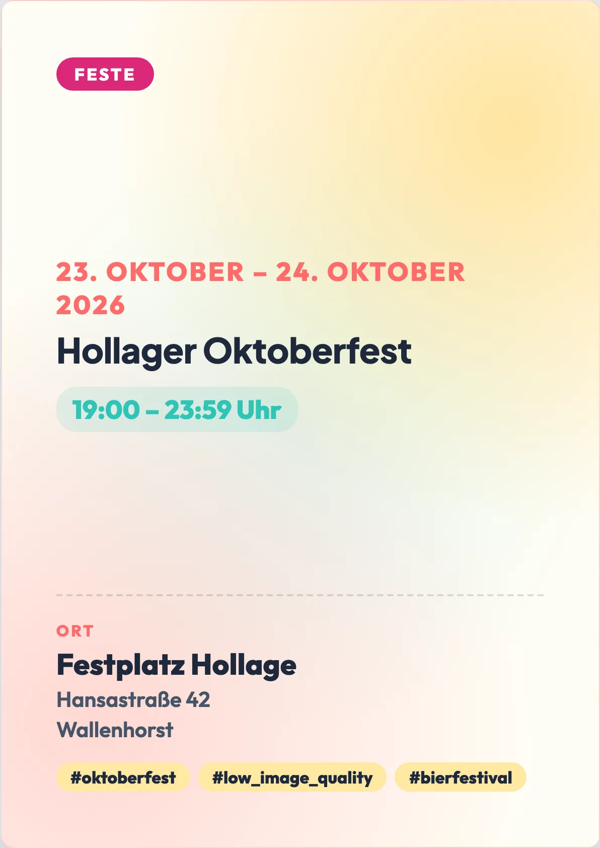 Veranstaltungsflyer