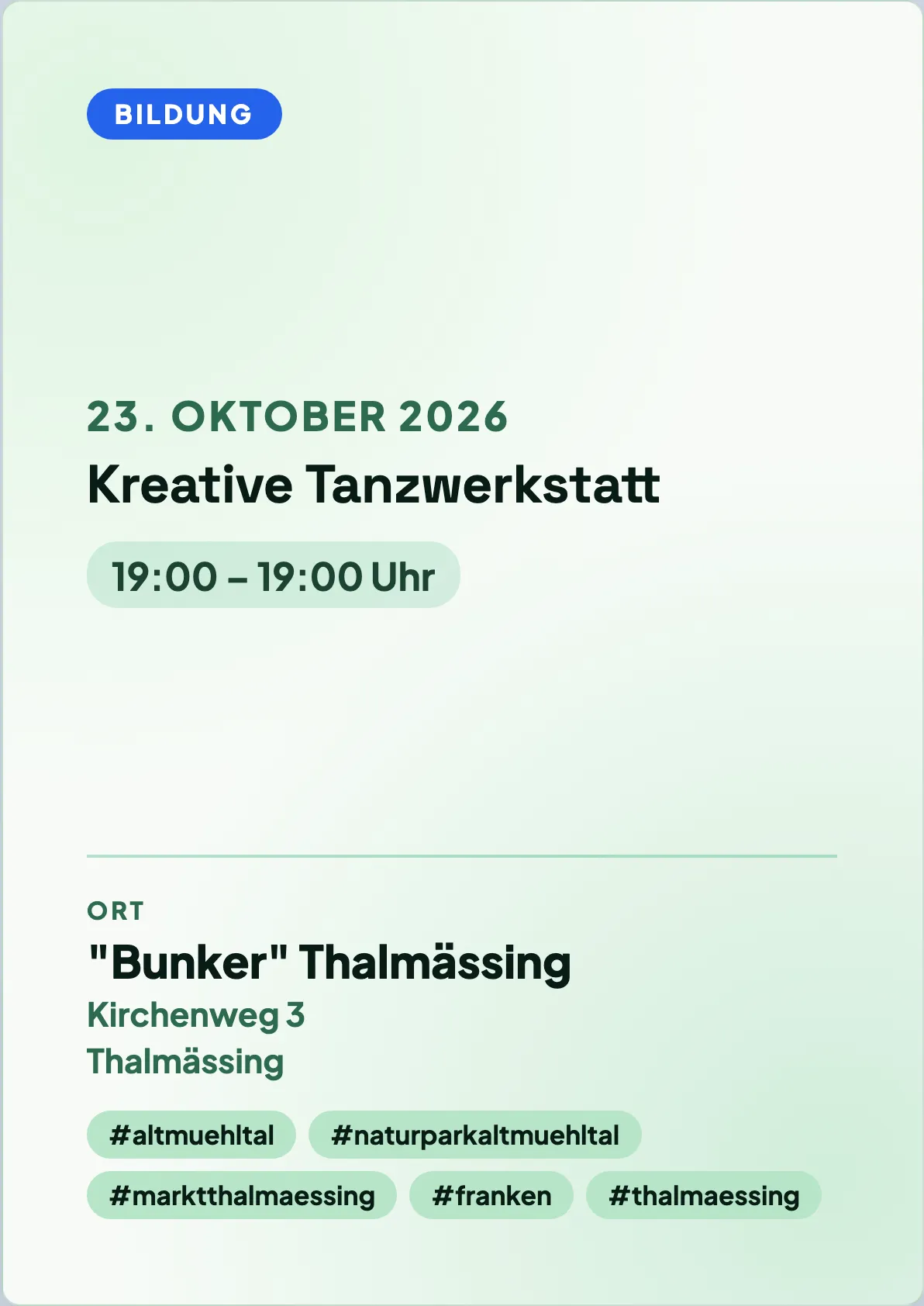 Veranstaltungsflyer