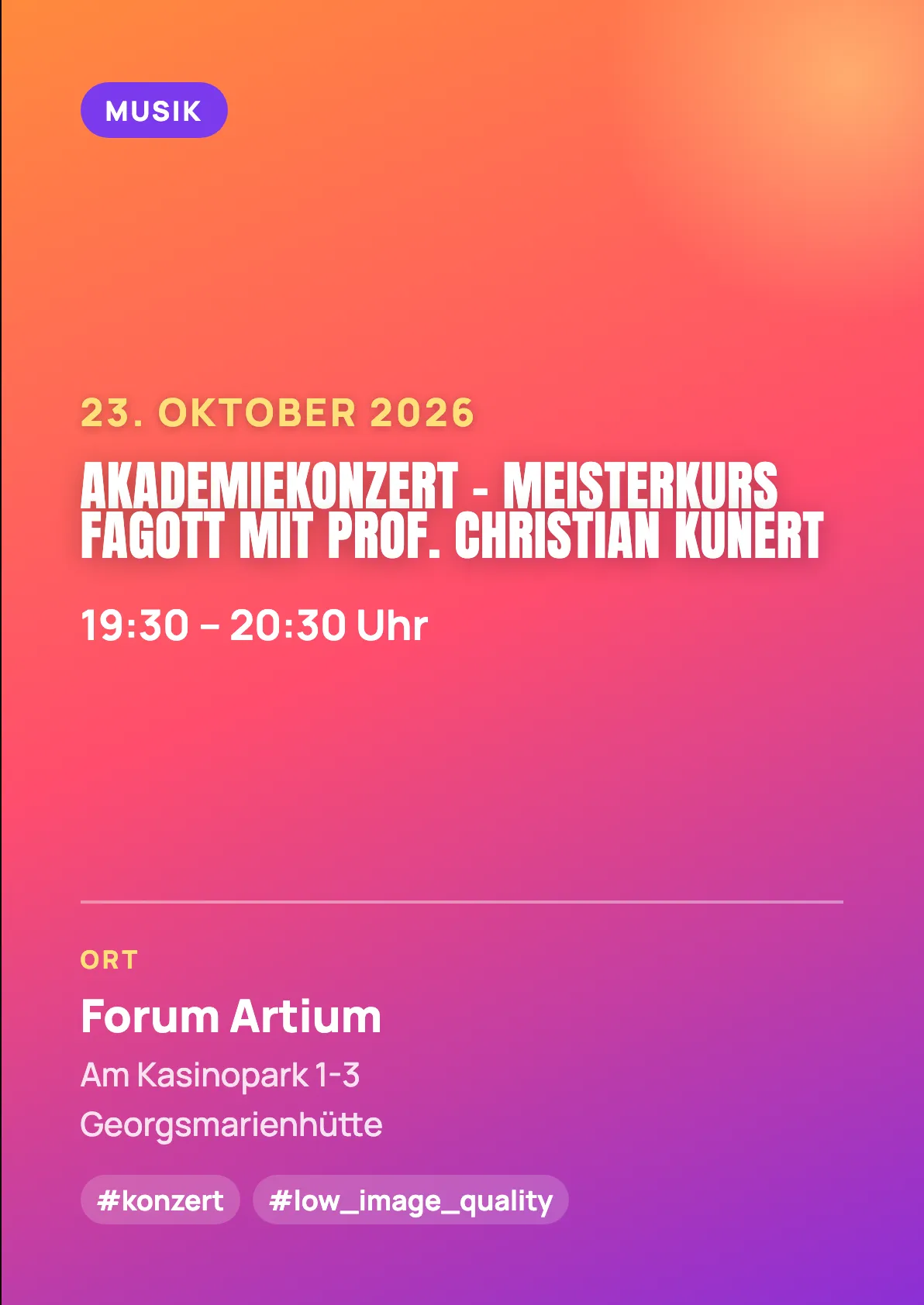 Veranstaltungsflyer