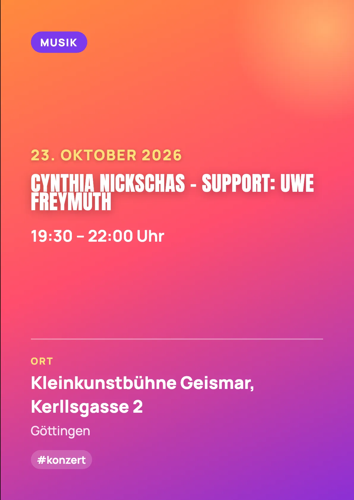Veranstaltungsflyer