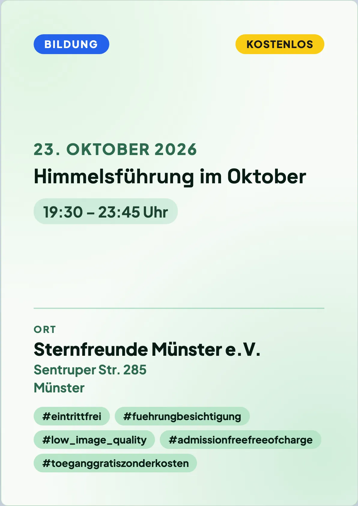 Veranstaltungsflyer