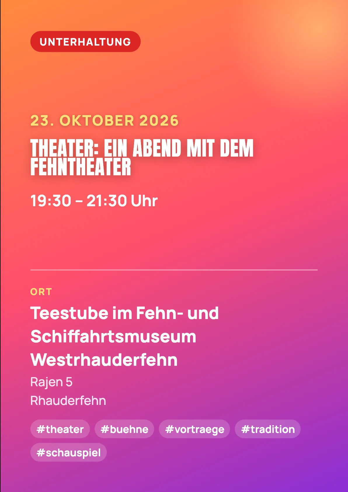 Veranstaltungsflyer