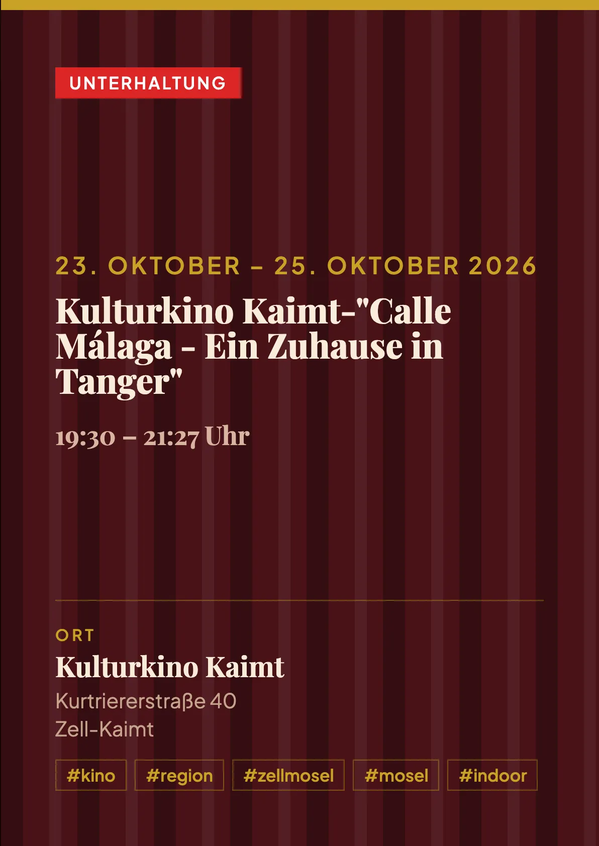 Veranstaltungsflyer