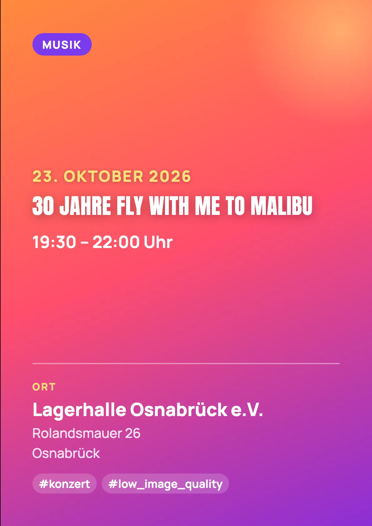 Veranstaltungsflyer