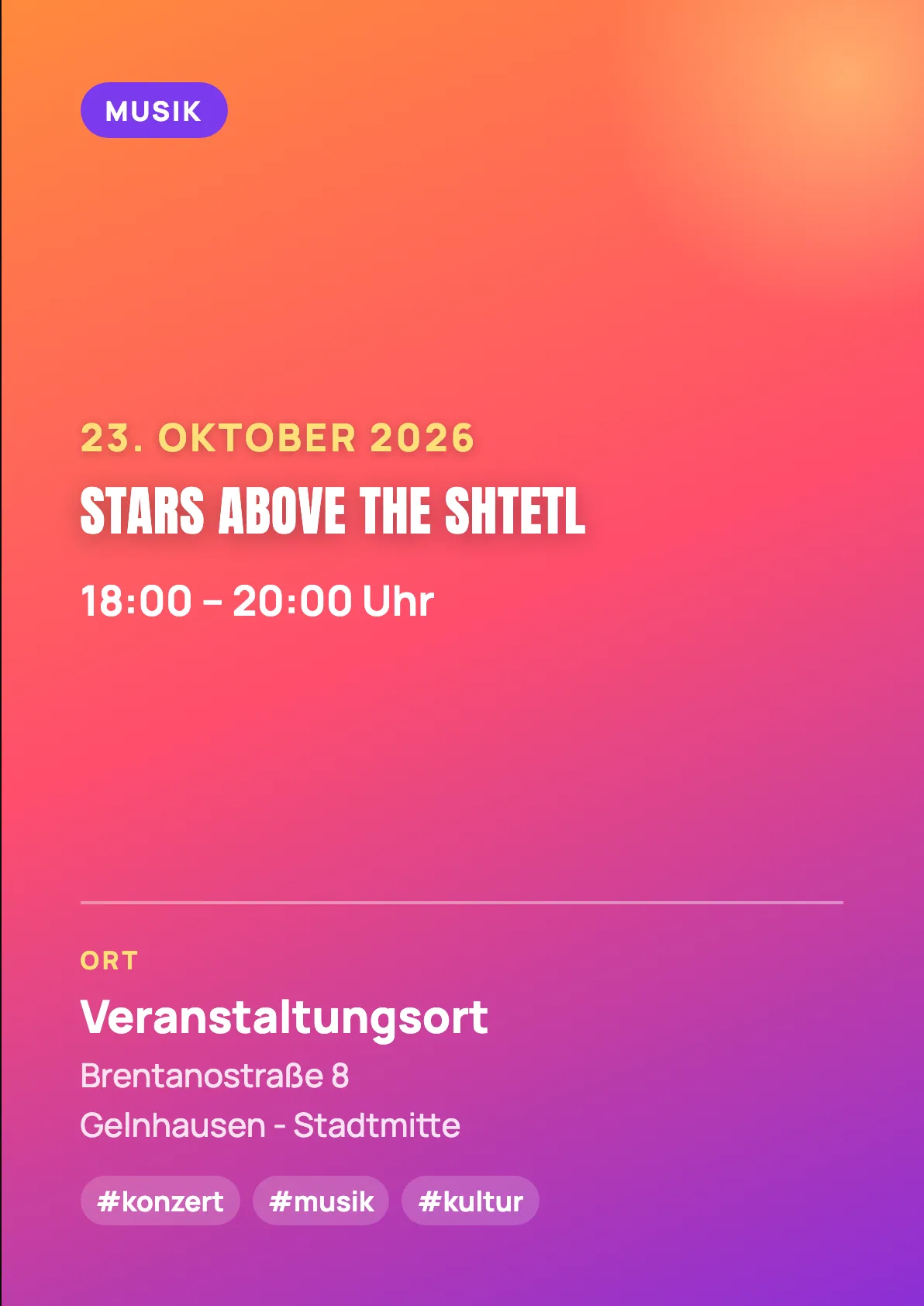 Veranstaltungsflyer