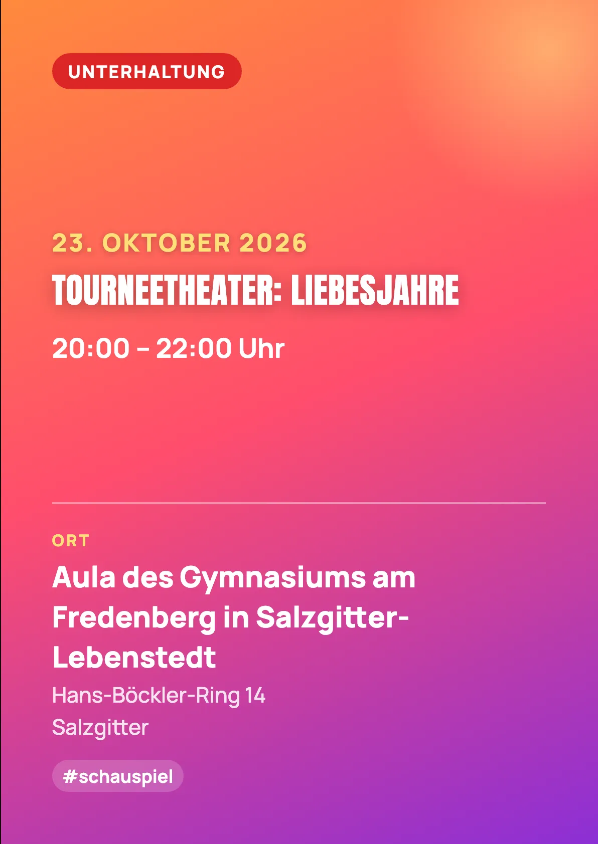 Veranstaltungsflyer