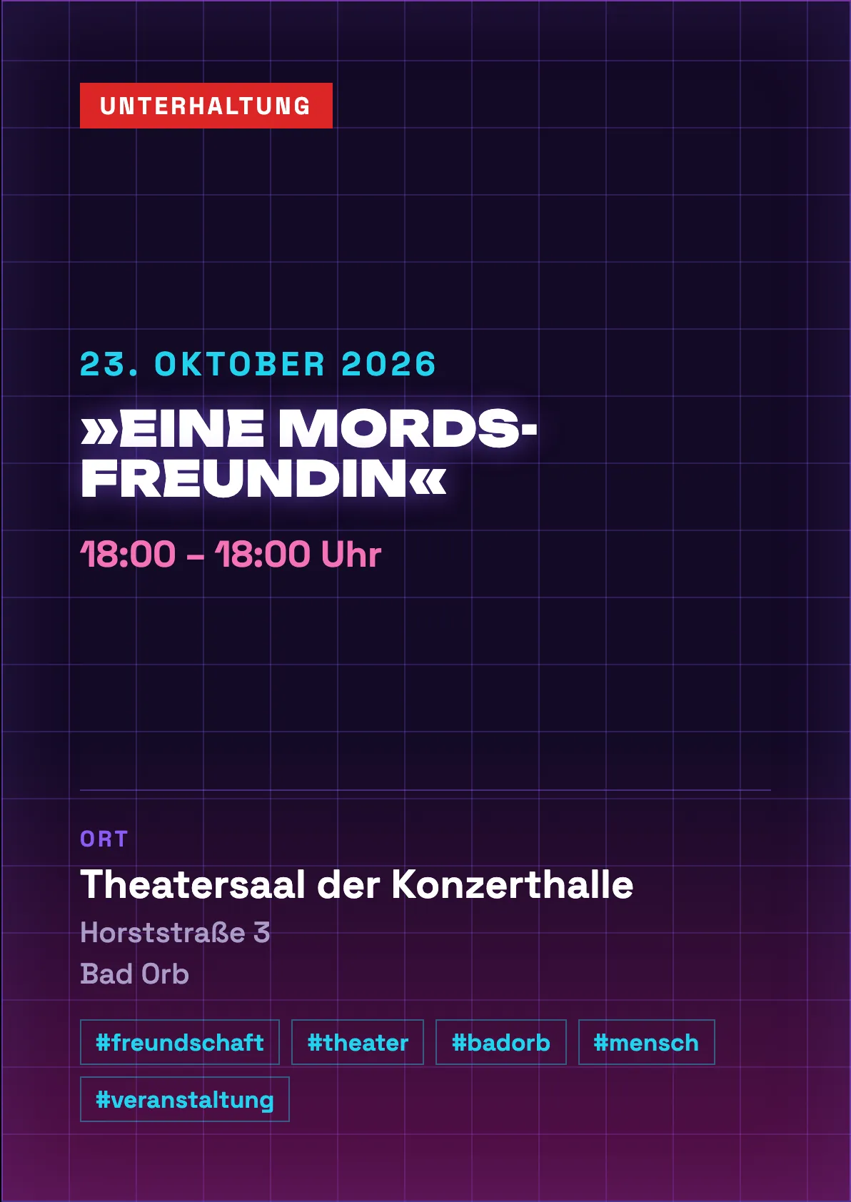 Veranstaltungsflyer
