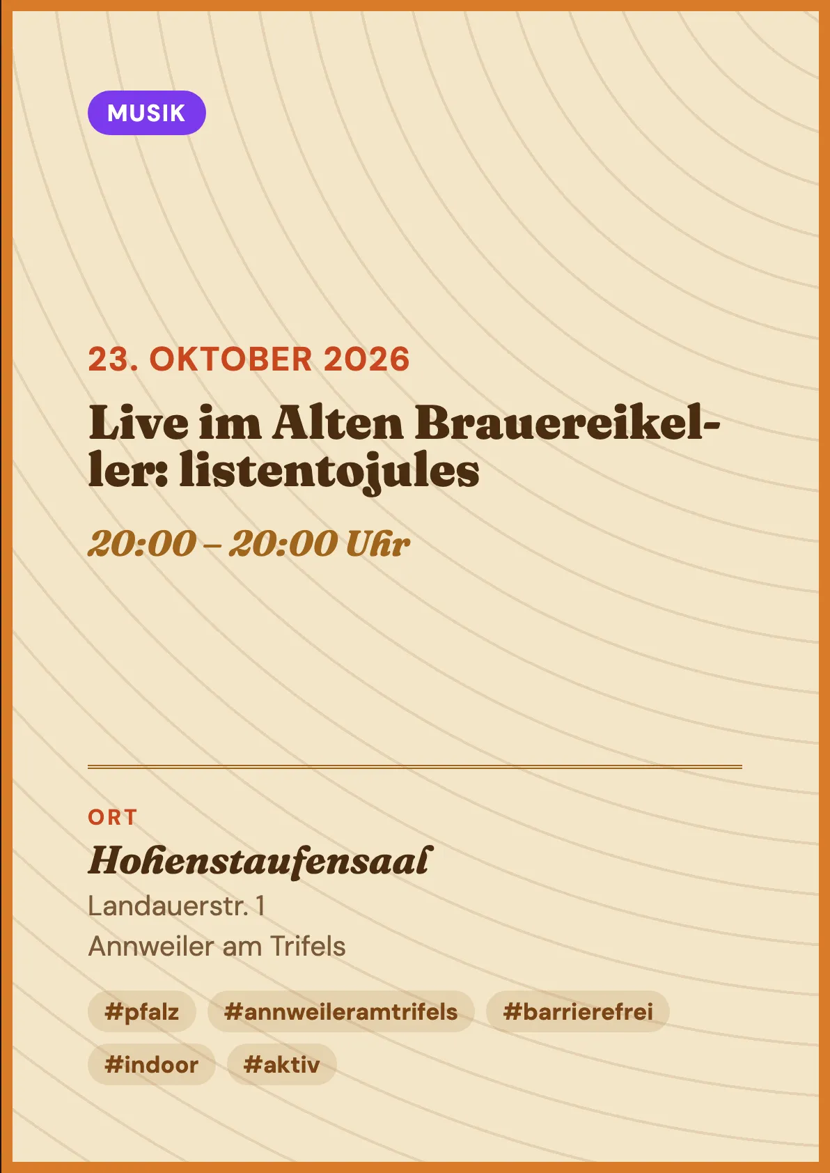 Veranstaltungsflyer