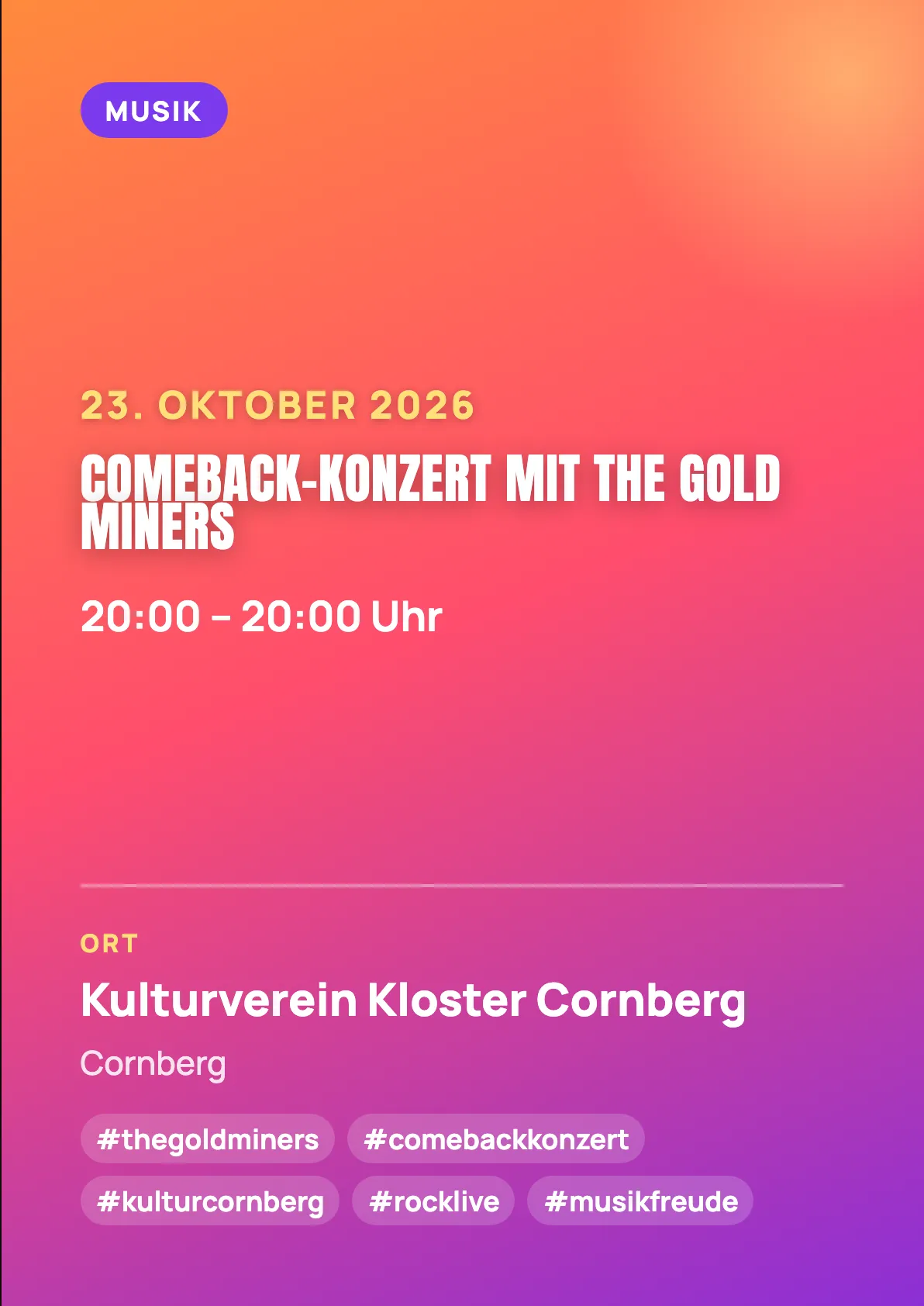 Veranstaltungsflyer