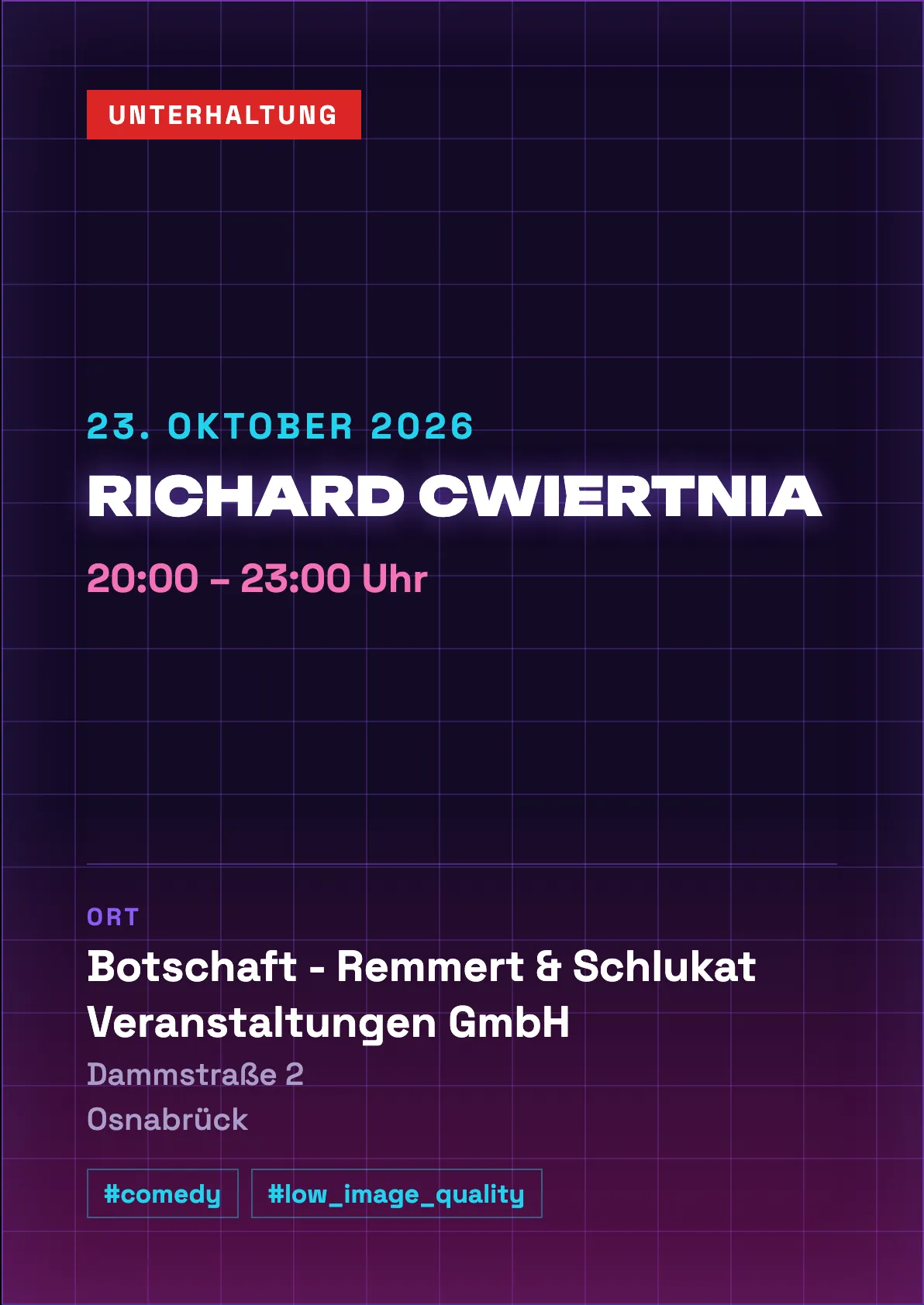 Veranstaltungsflyer