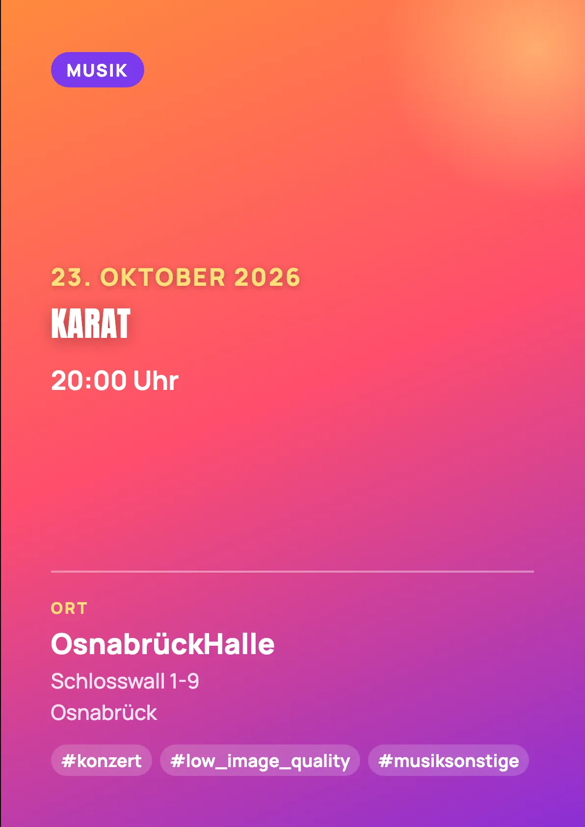 Veranstaltungsflyer
