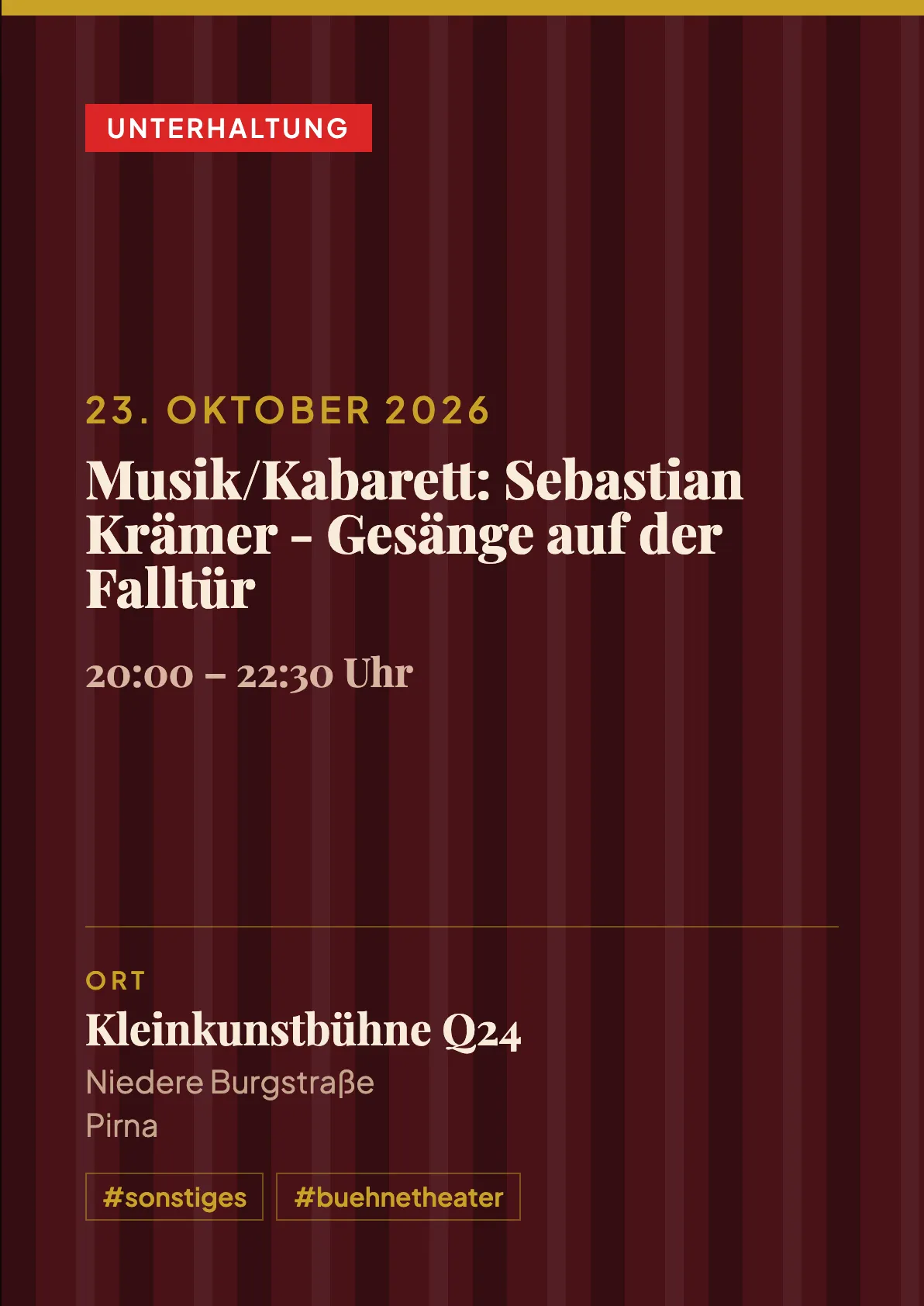 Veranstaltungsflyer