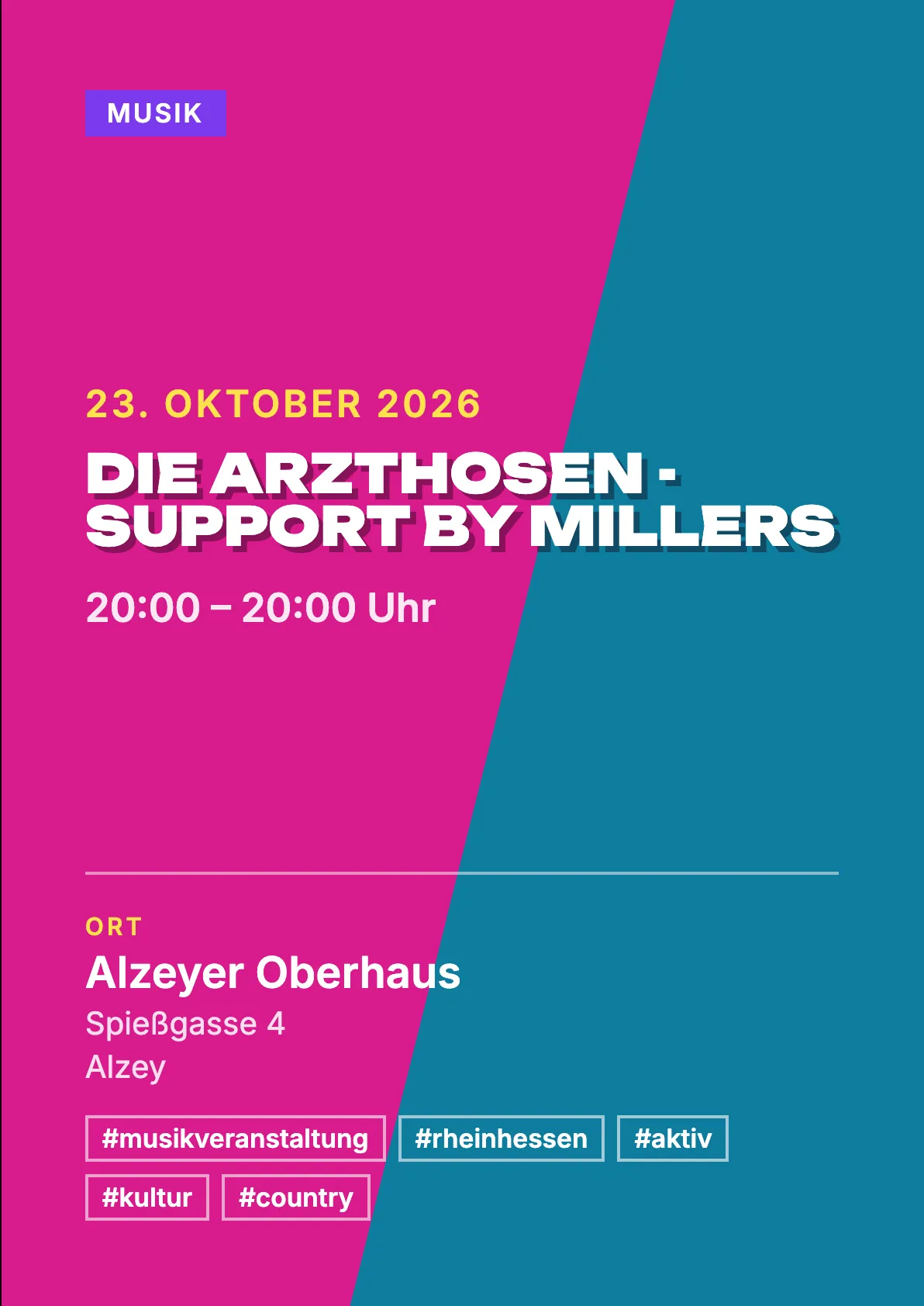 Veranstaltungsflyer