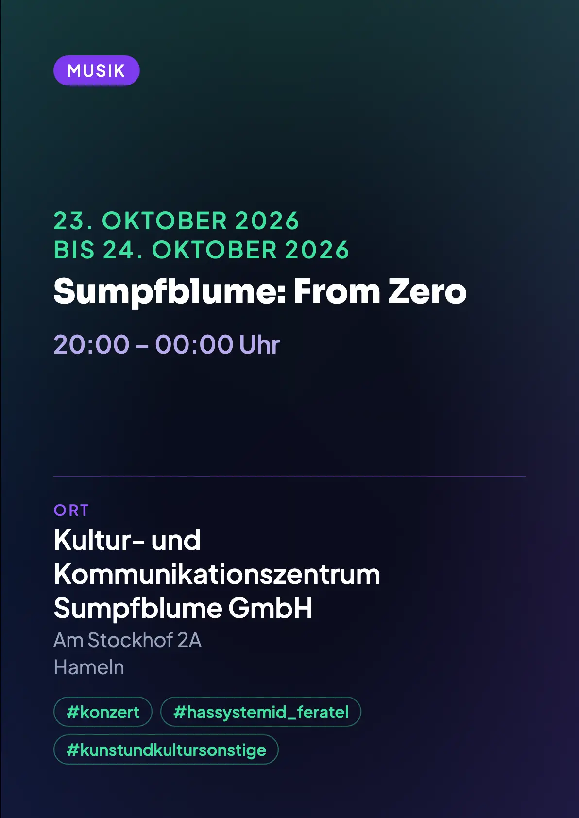 Veranstaltungsflyer