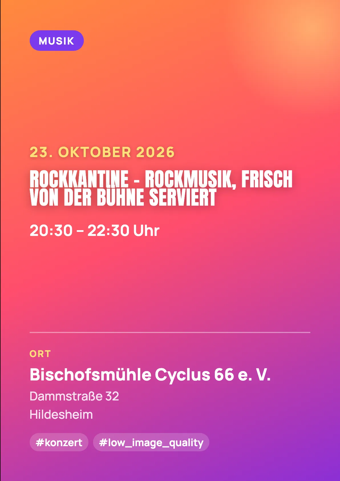 Veranstaltungsflyer