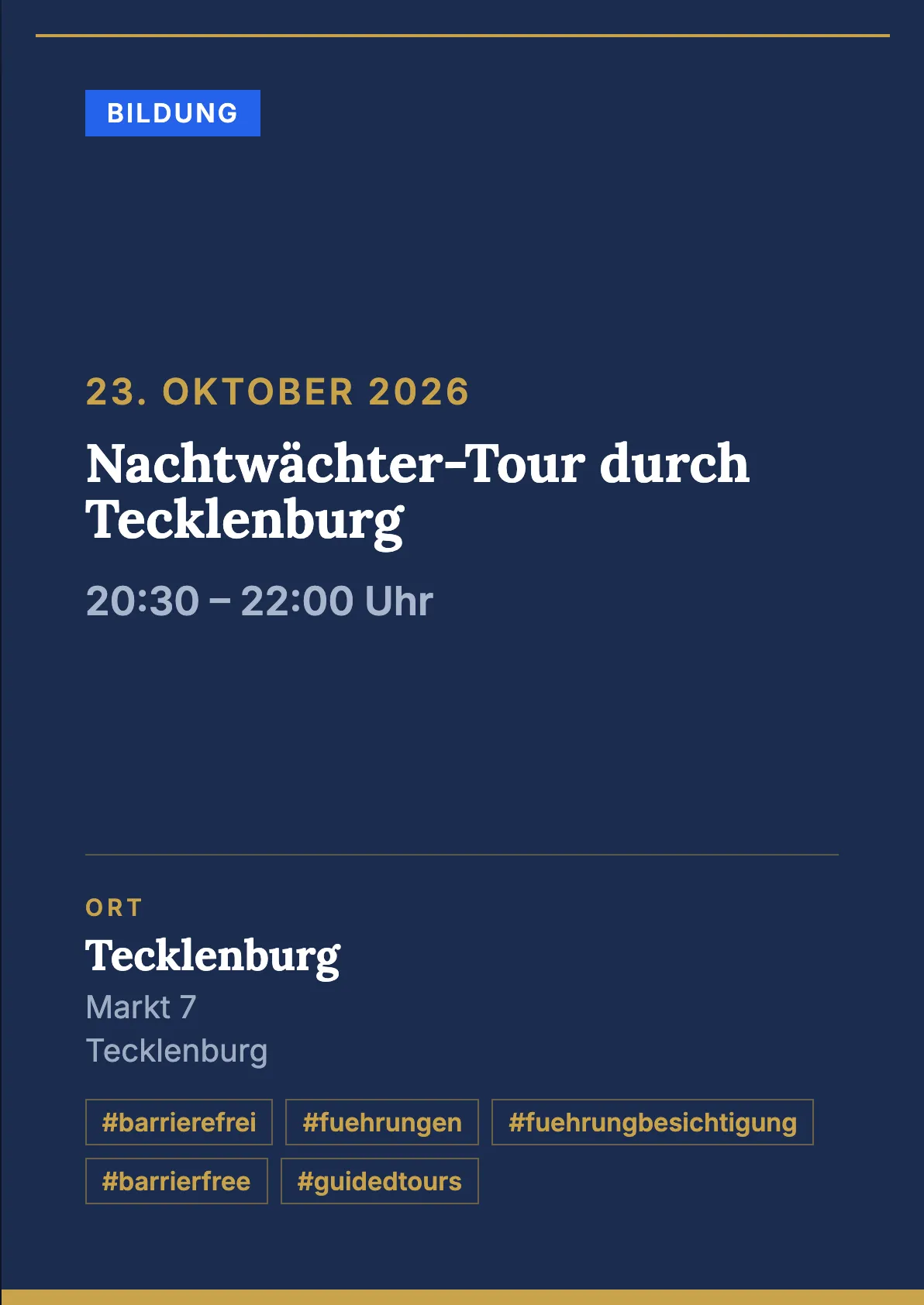 Veranstaltungsflyer