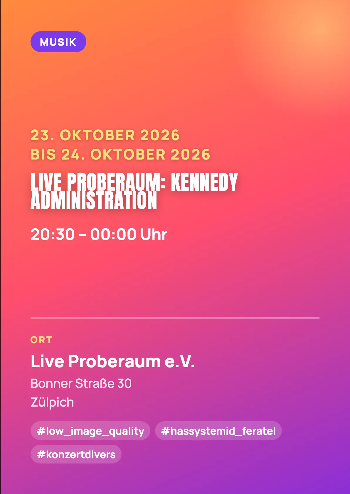 Veranstaltungsflyer