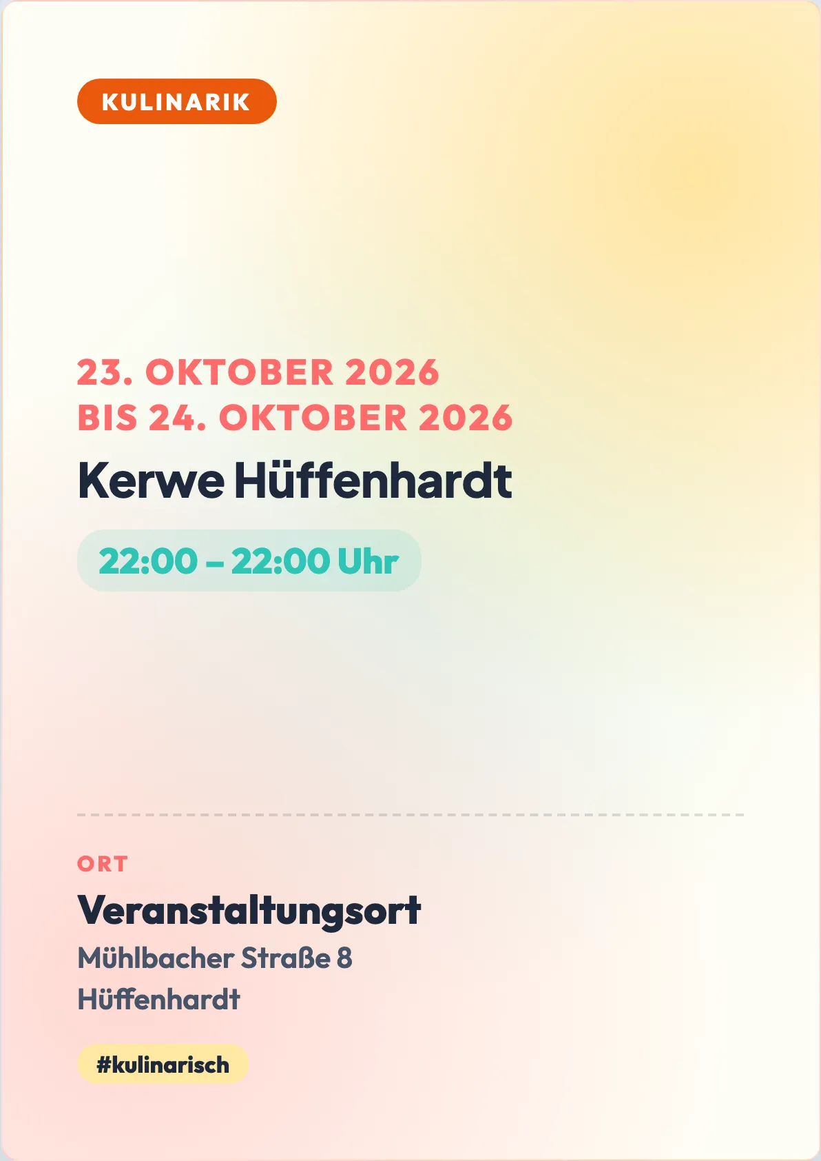 Veranstaltungsflyer