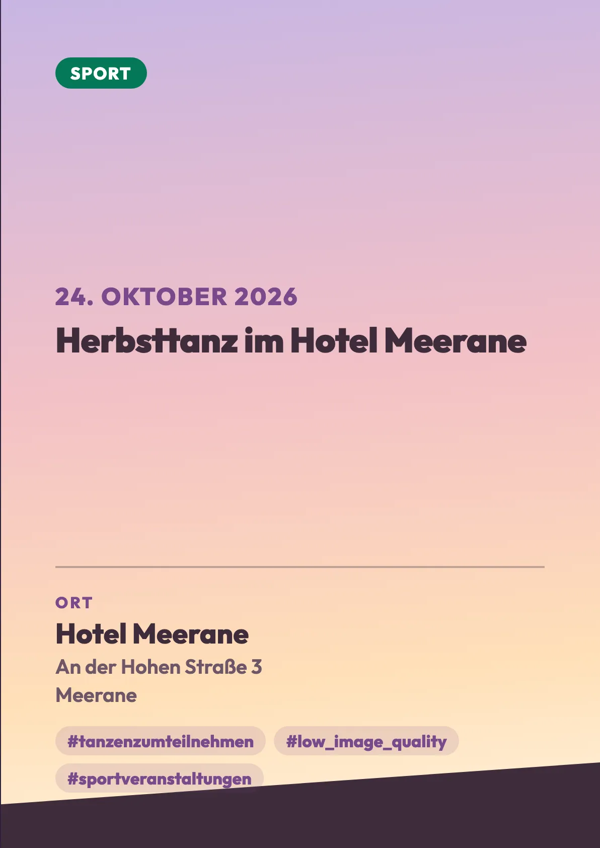Veranstaltungsflyer