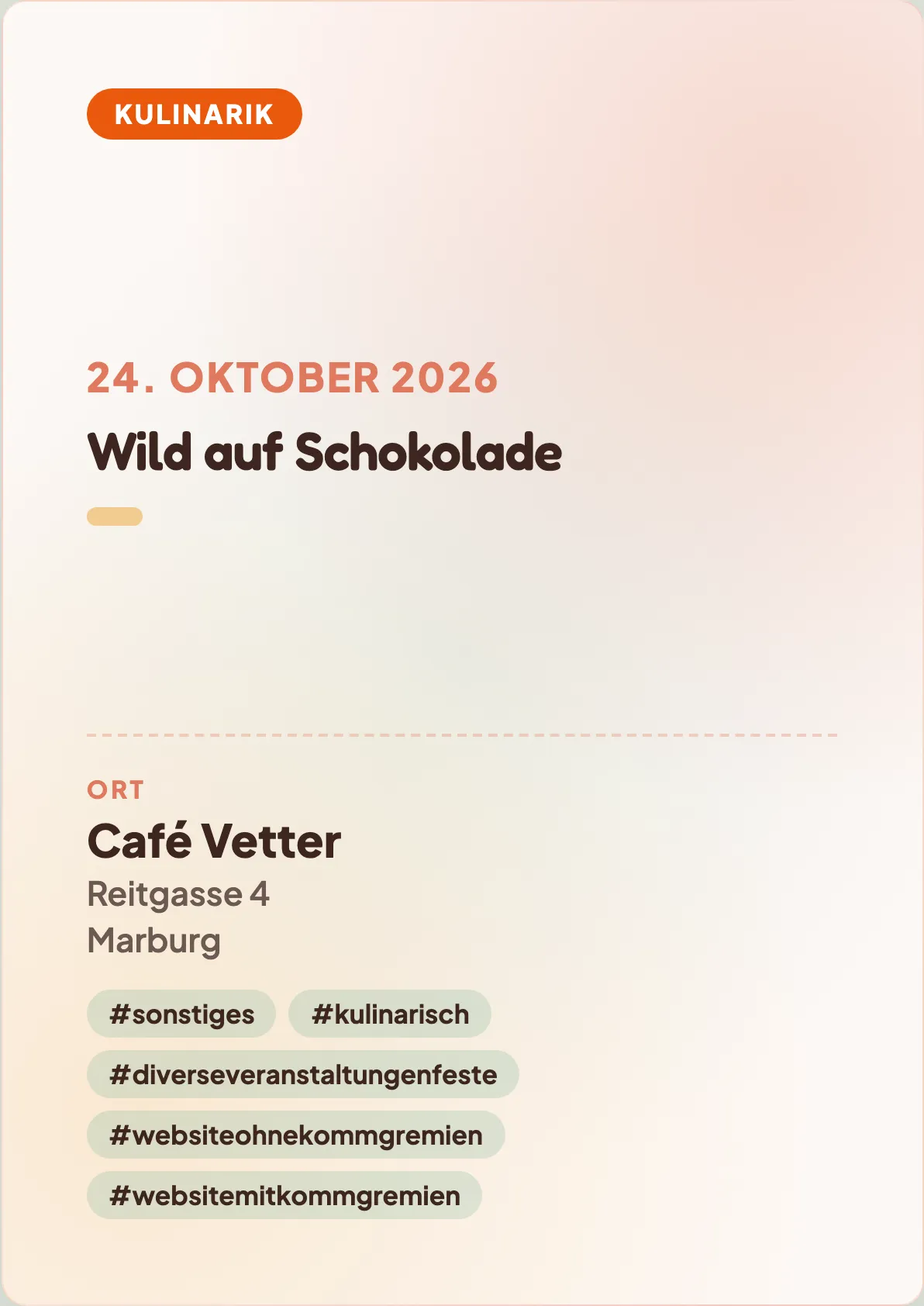 Veranstaltungsflyer