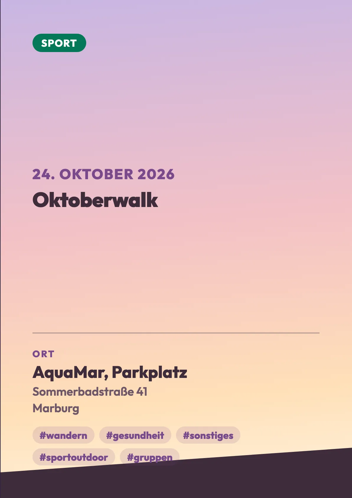 Veranstaltungsflyer