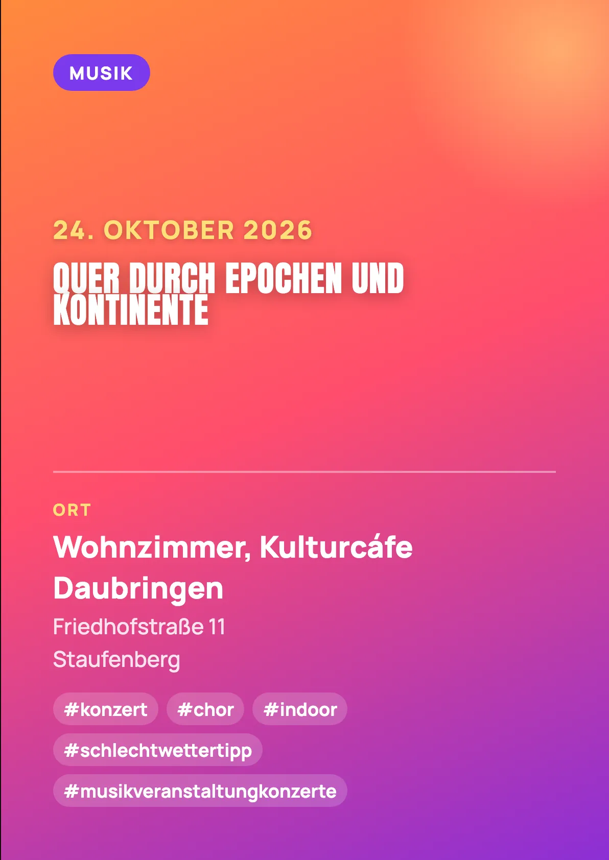 Veranstaltungsflyer
