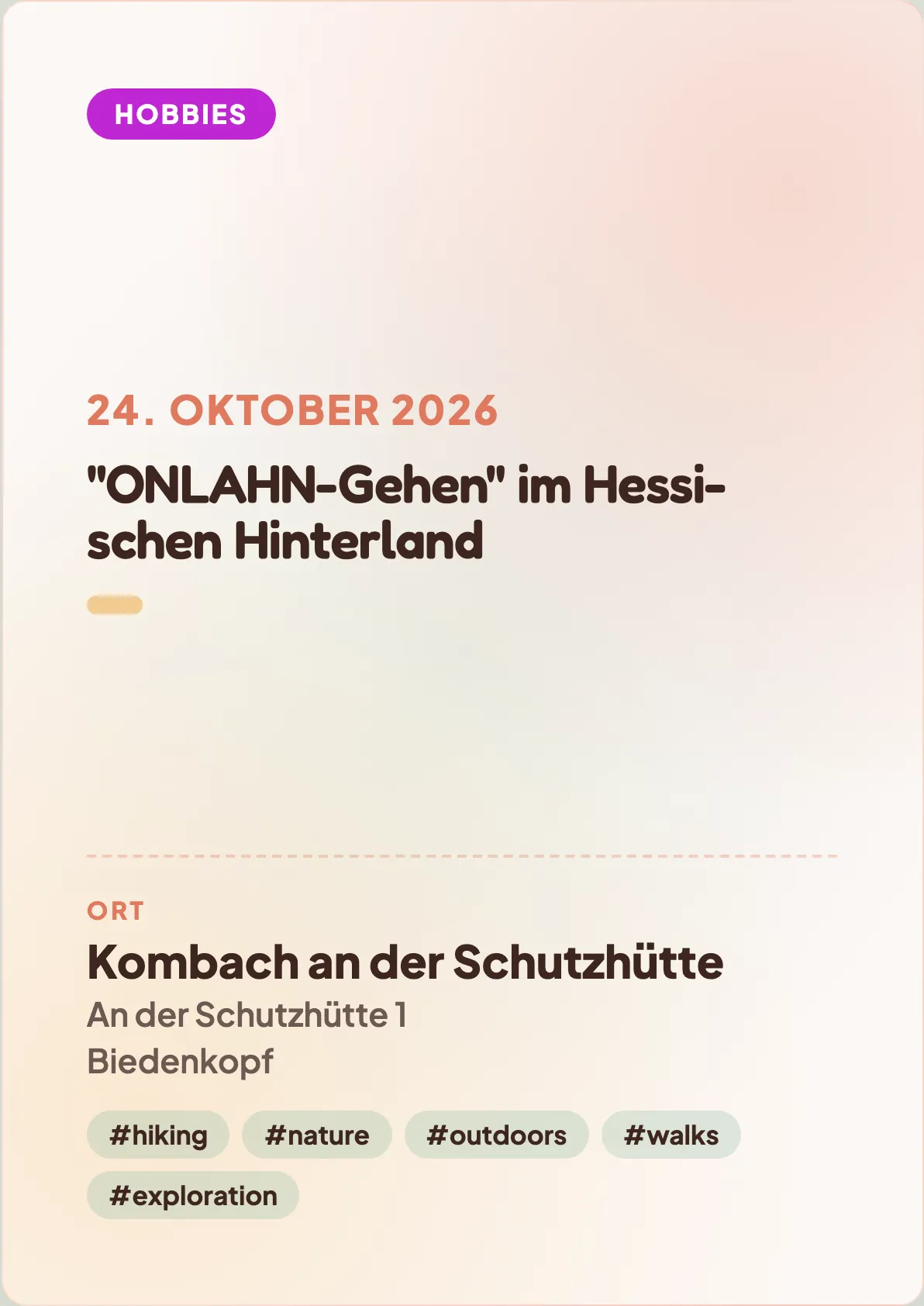 Veranstaltungsflyer