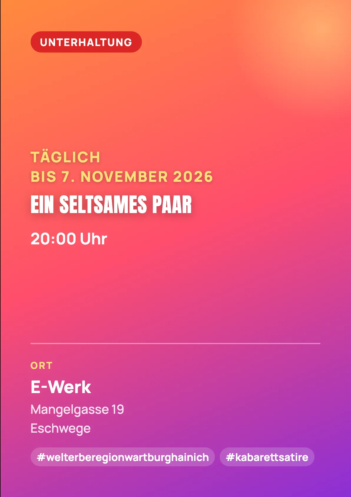 Veranstaltungsflyer