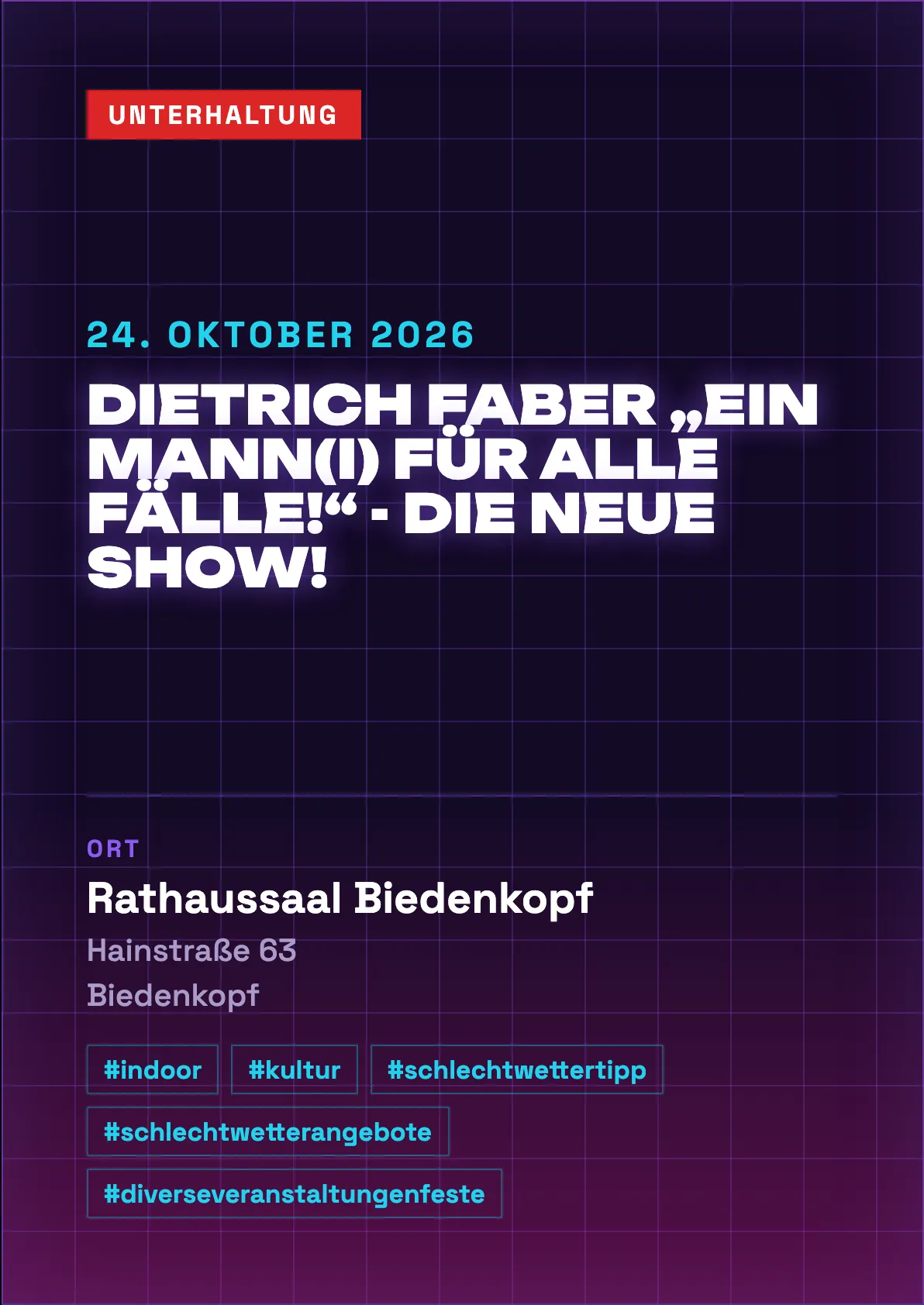 Veranstaltungsflyer