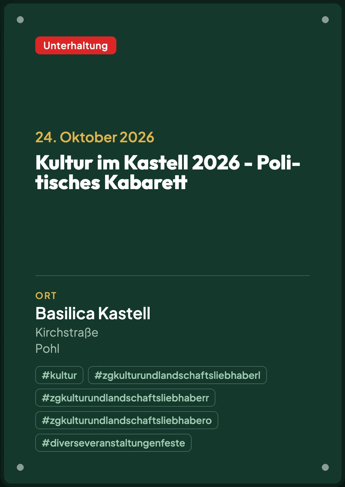 Veranstaltungsflyer
