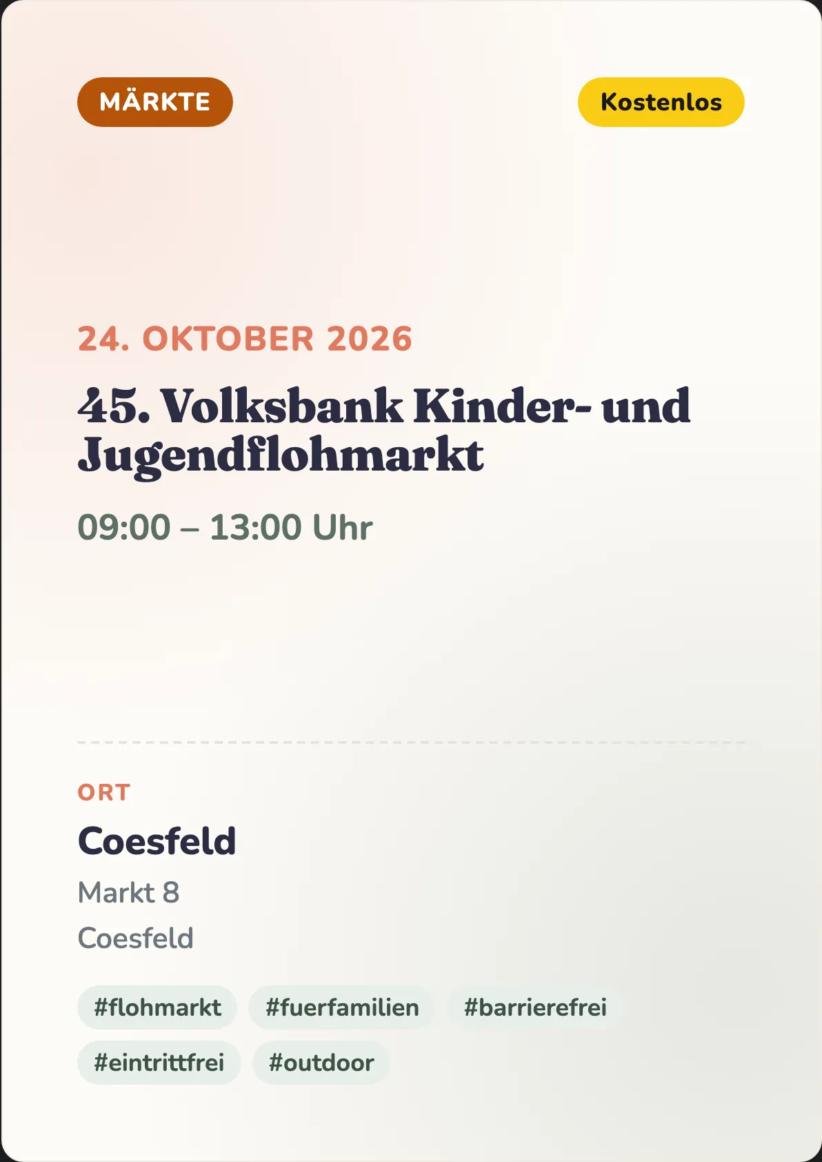 Veranstaltungsflyer