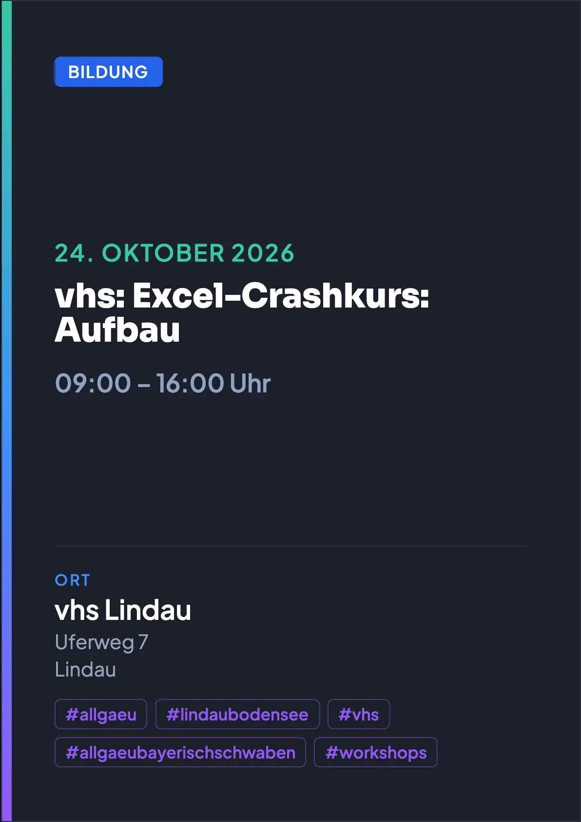 Veranstaltungsflyer