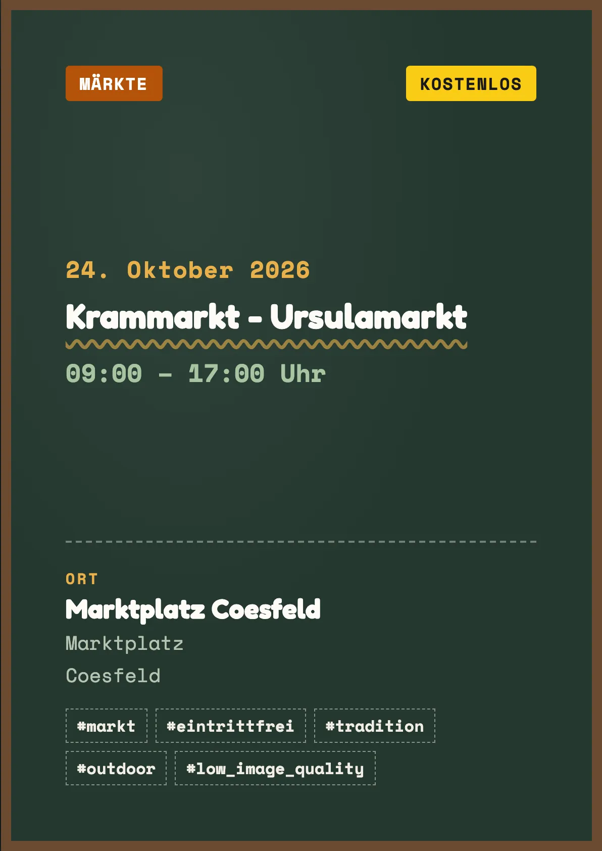 Veranstaltungsflyer