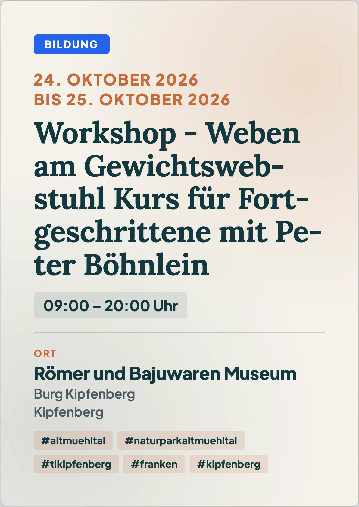 Veranstaltungsflyer