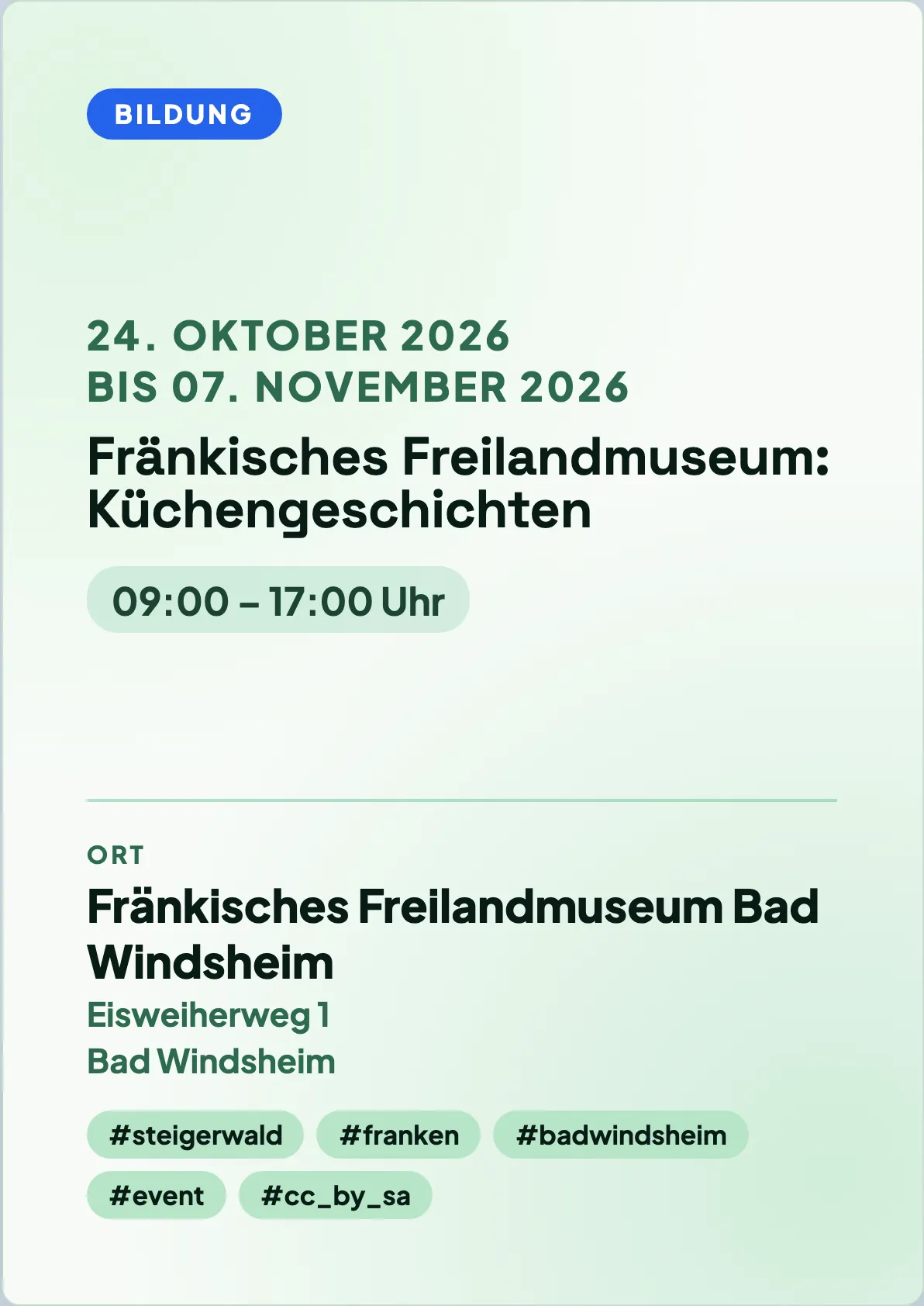Veranstaltungsflyer