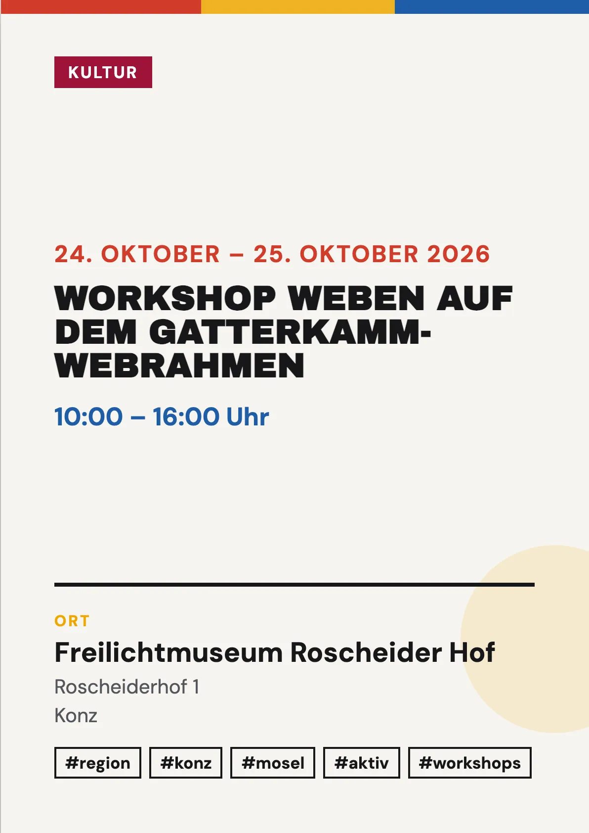 Veranstaltungsflyer