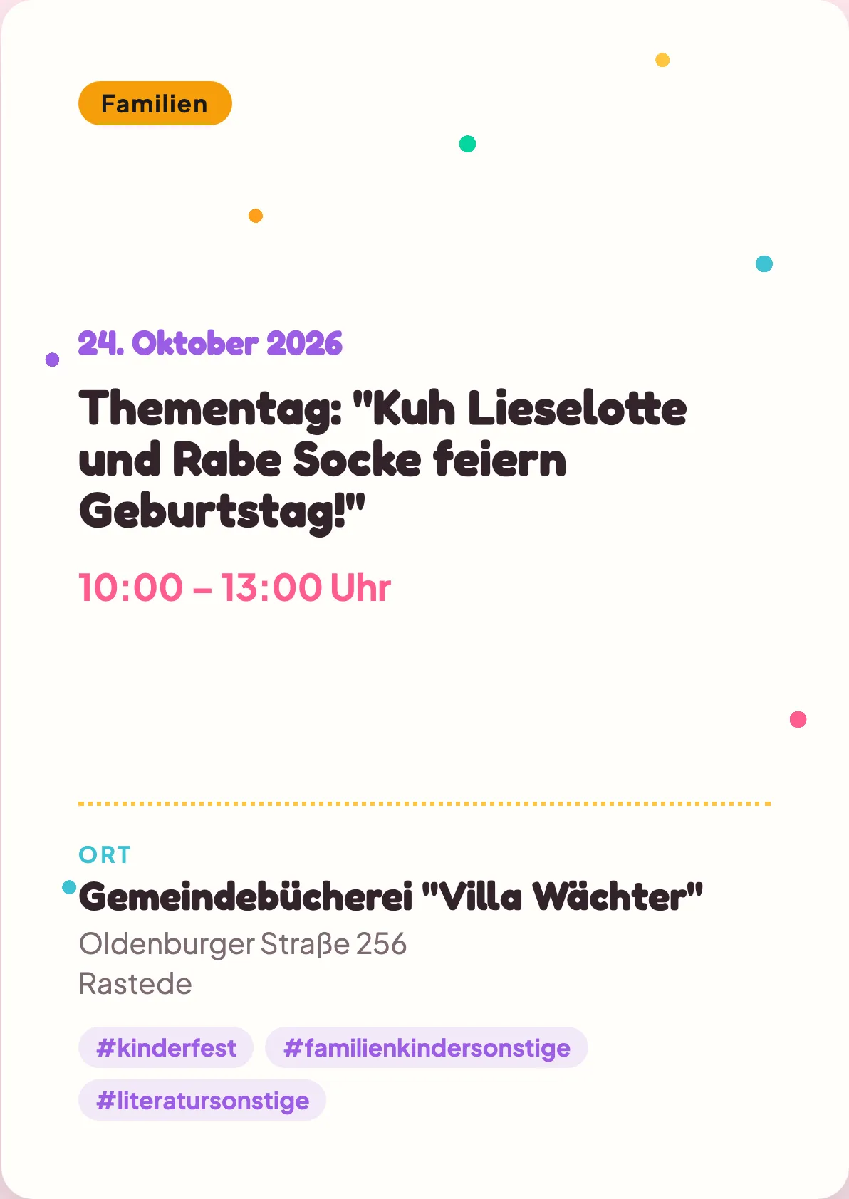 Veranstaltungsflyer