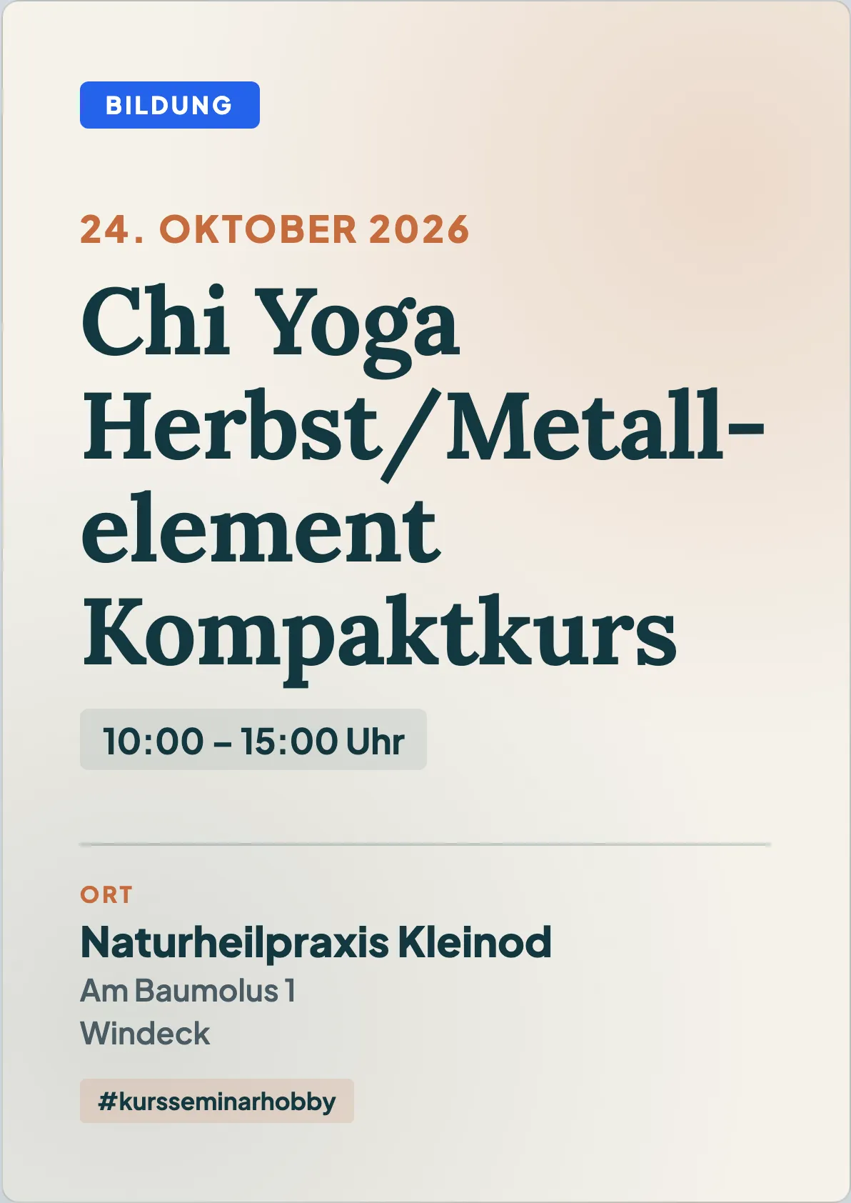 Veranstaltungsflyer