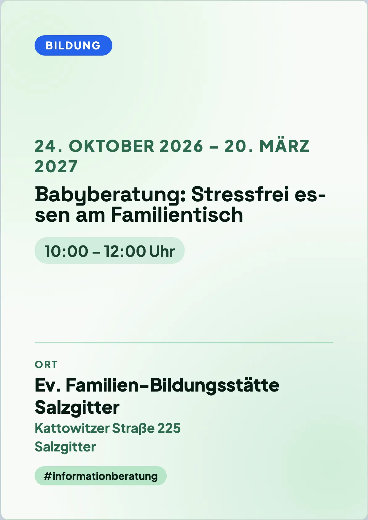 Veranstaltungsflyer