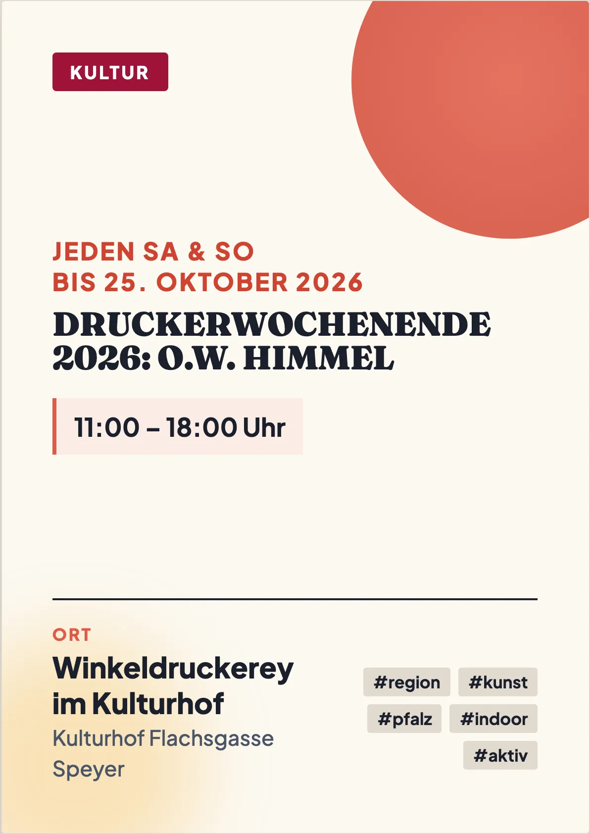 Veranstaltungsflyer